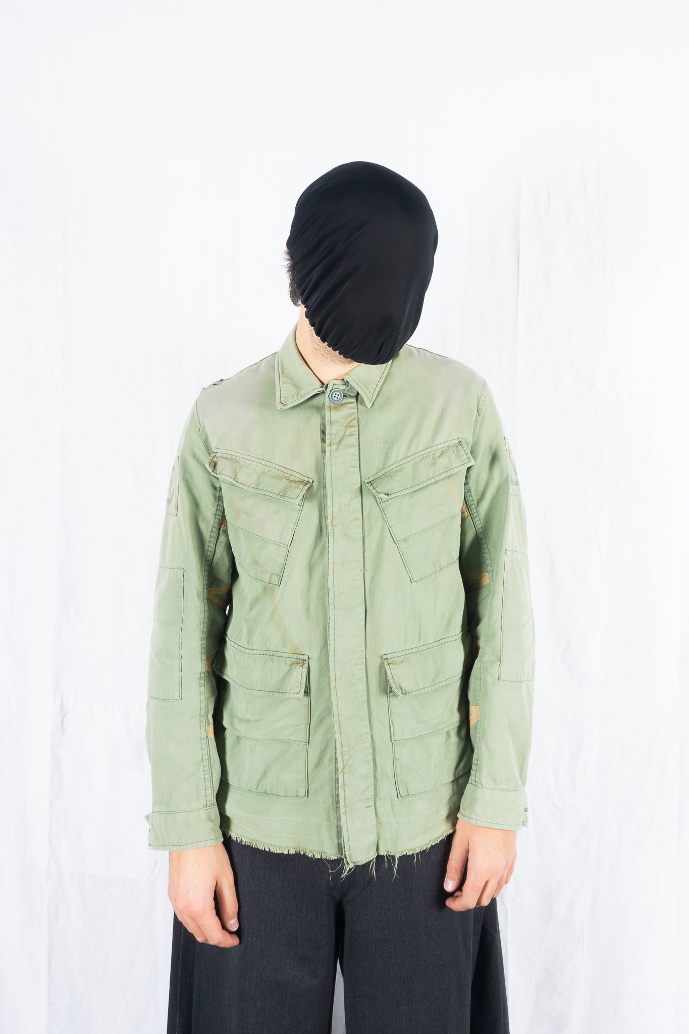 John undercover 1960s–2014 military fatigue jacket