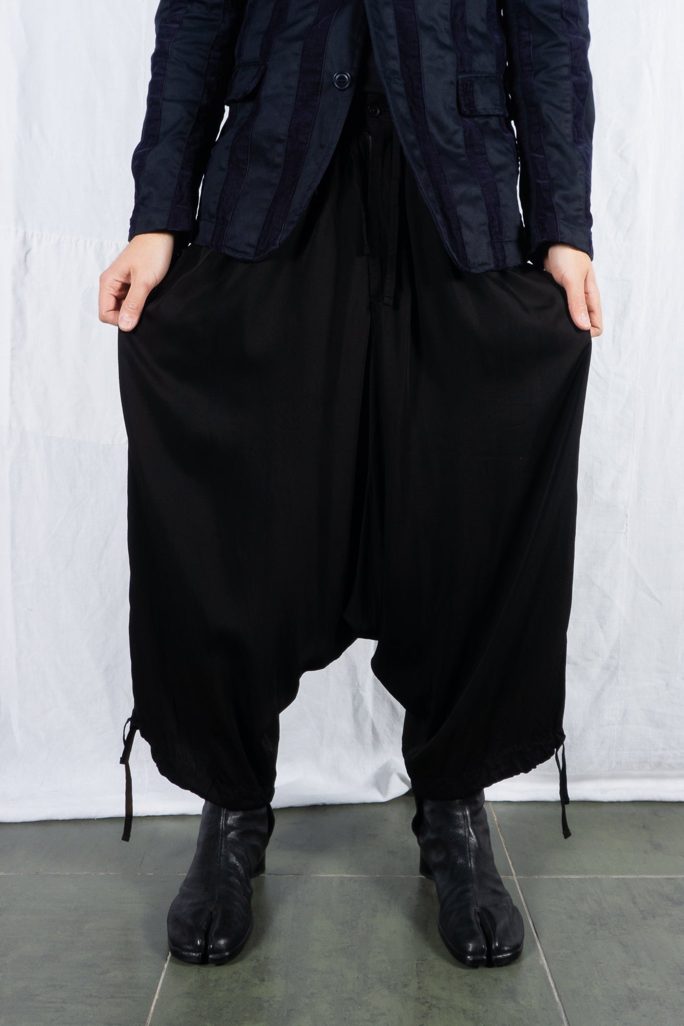 Yohji yamamoto pour homme s/s 2019 low-rise pants