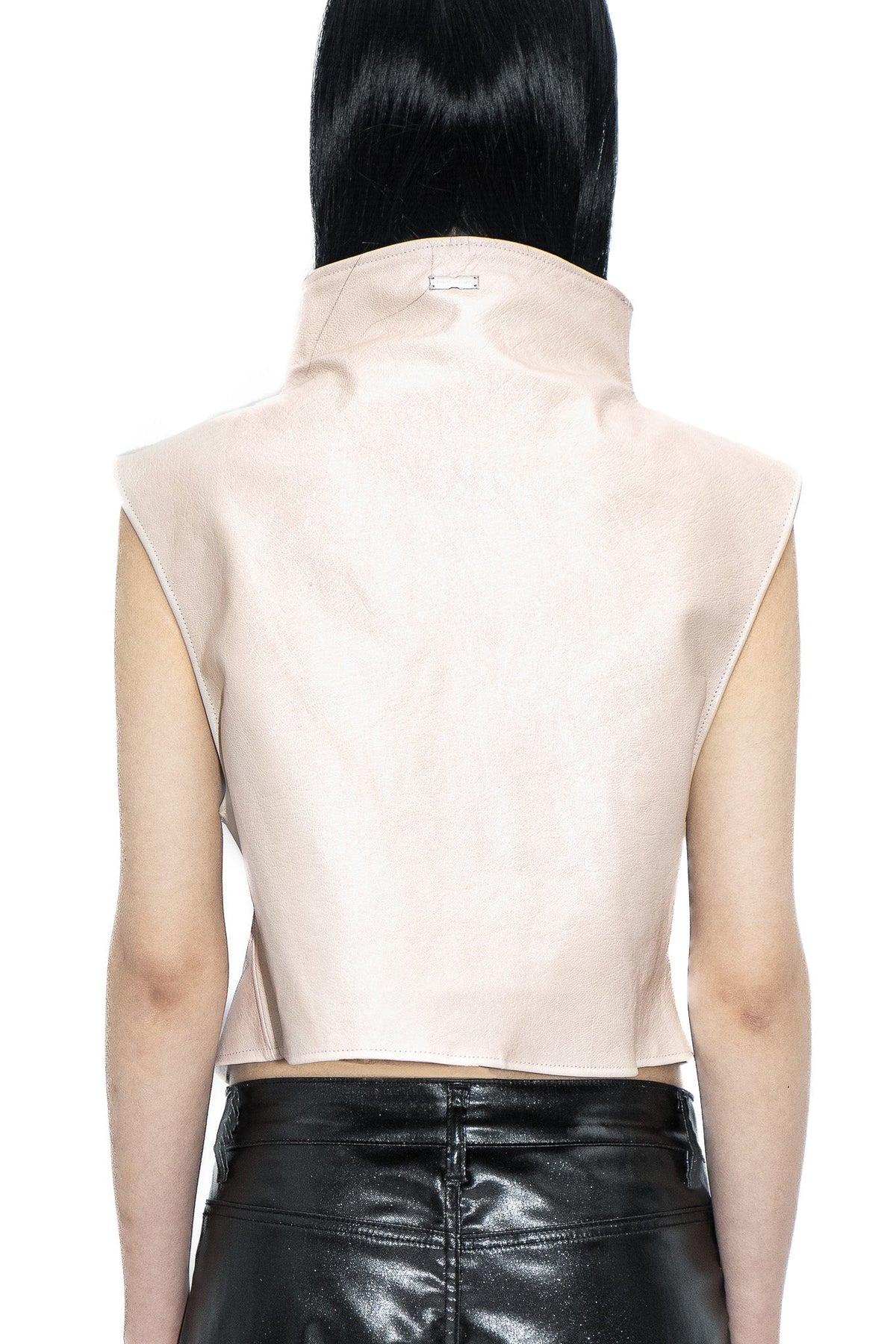 Snappy leather vest