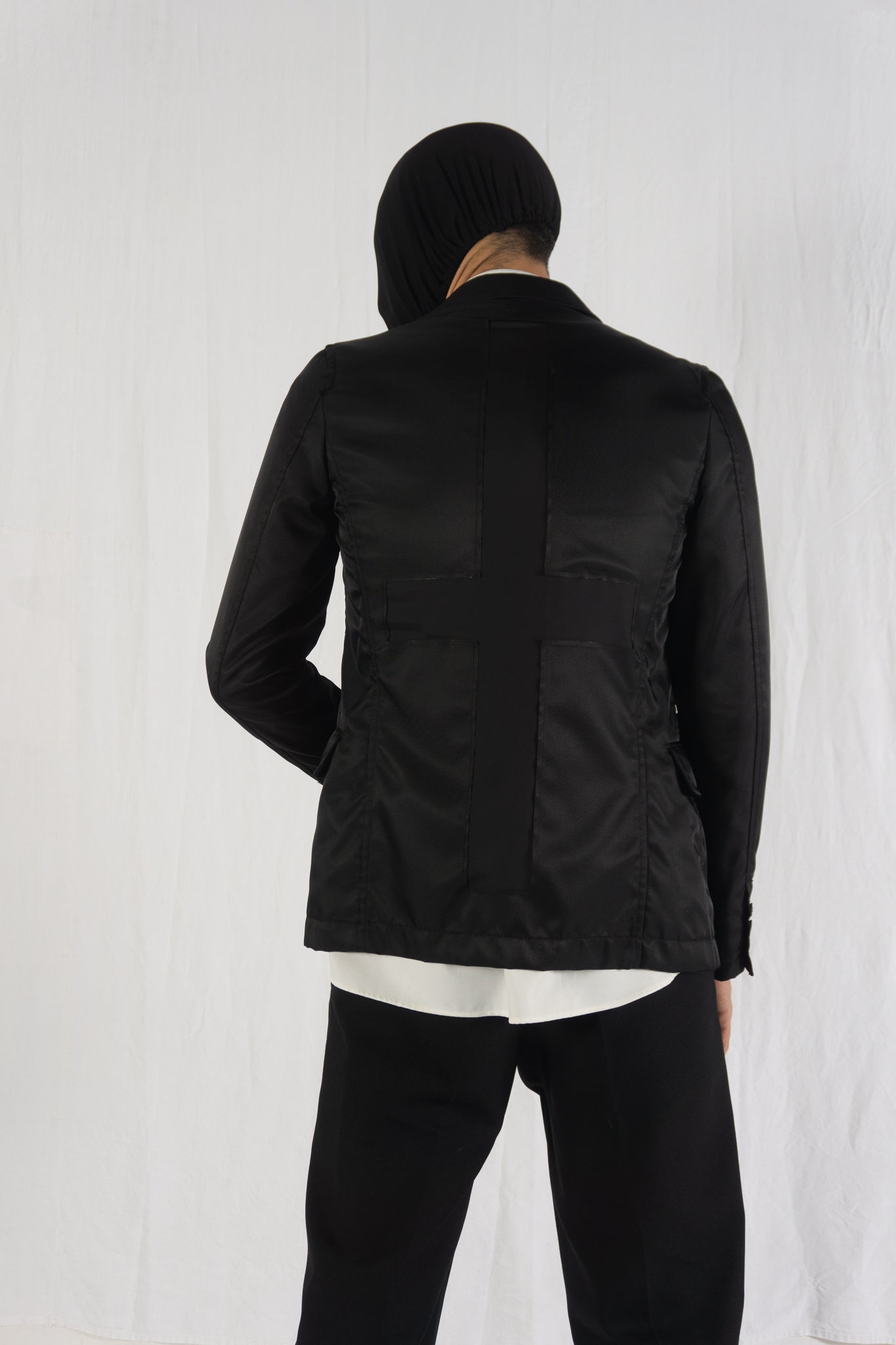 Comme des garçons homme plus s/s 2011 transparent cross jacket