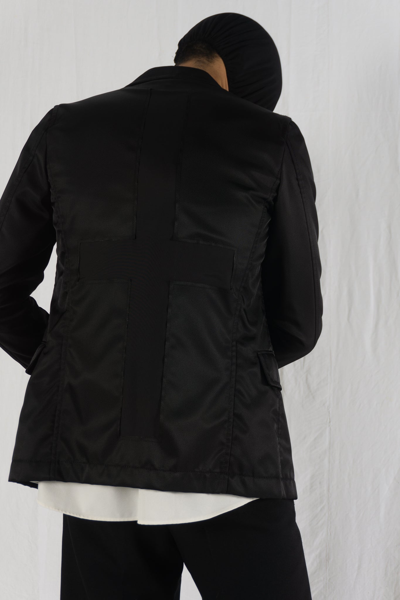 Comme des garçons homme plus s/s 2011 transparent cross jacket