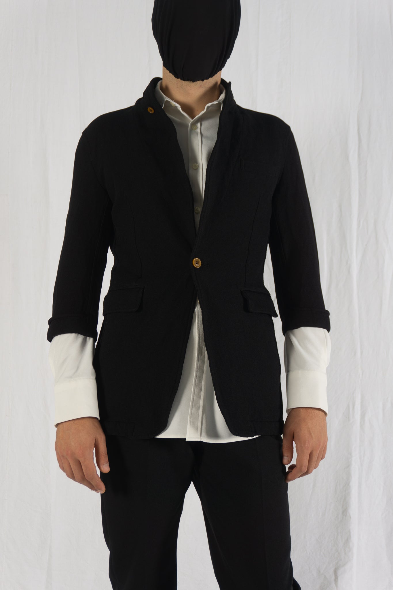 Comme des garçons homme plus s/s 2009 three-quarter sleeve jacket