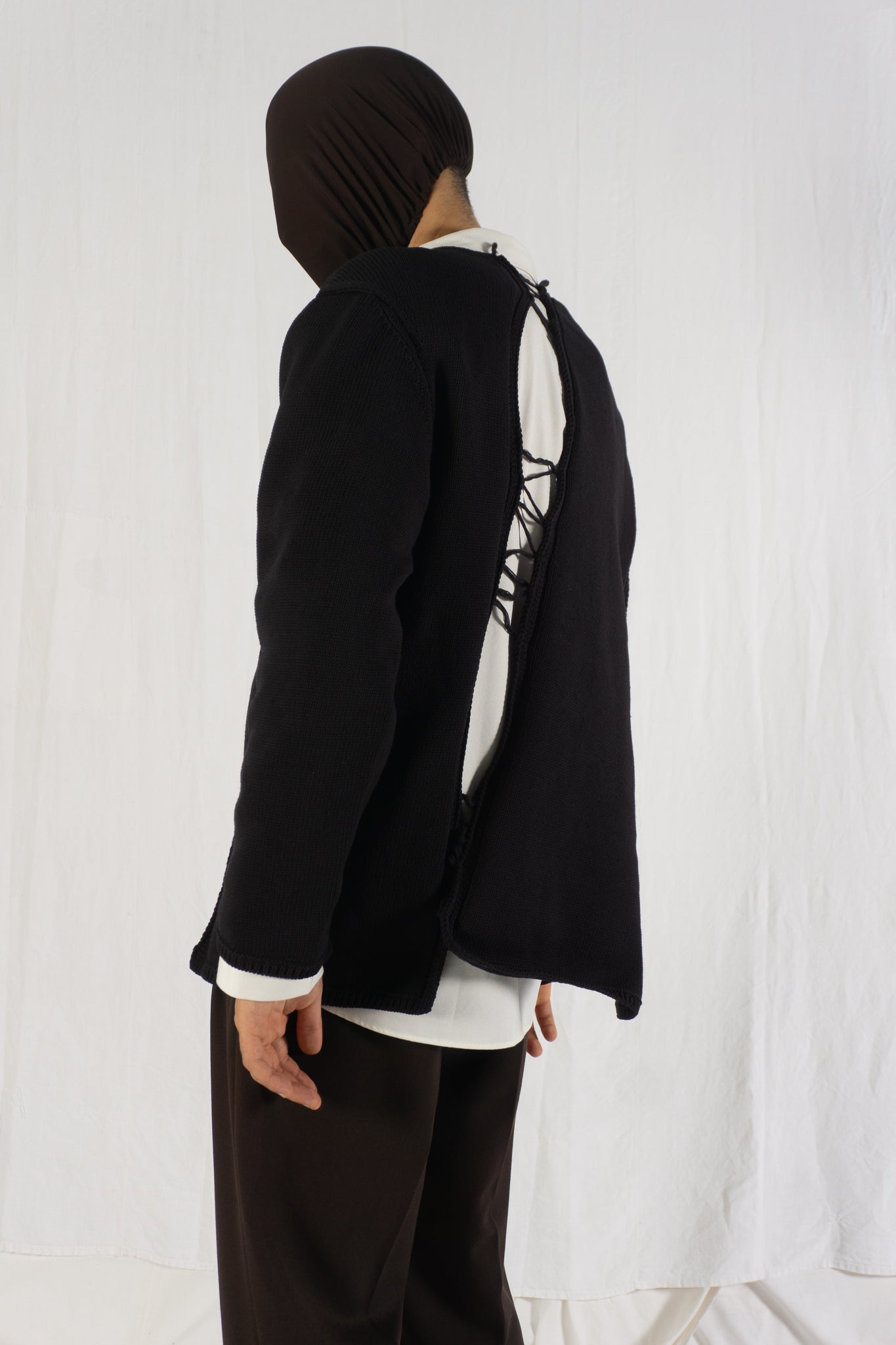 Comme des garçons homme plus s/s 2022 destroyed sweater