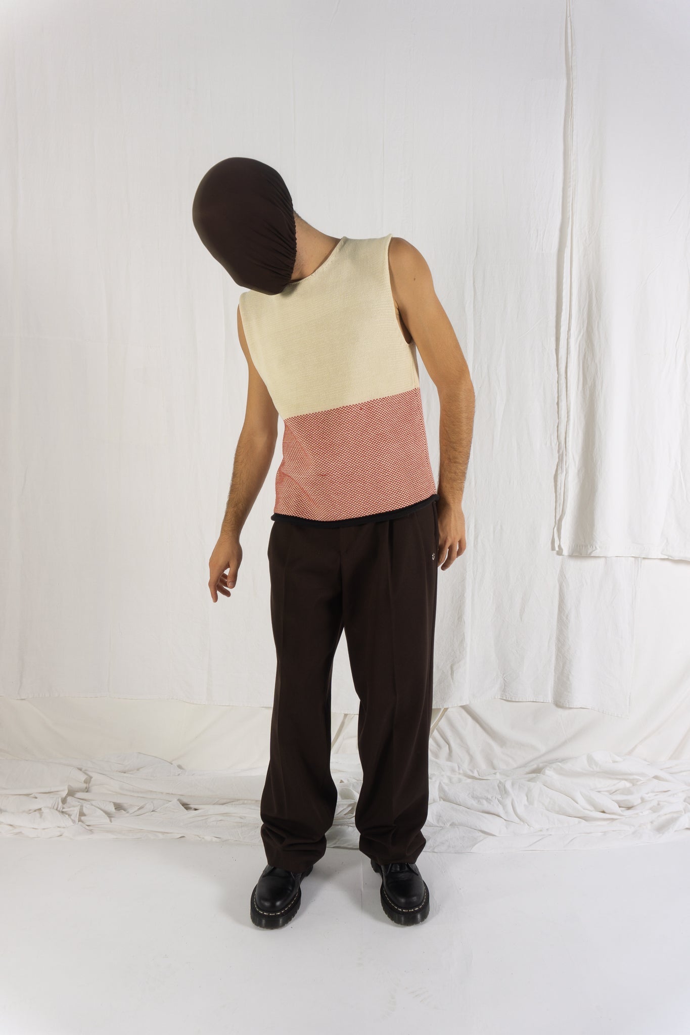 Issey miyake men s/s 2003 gilet knit
