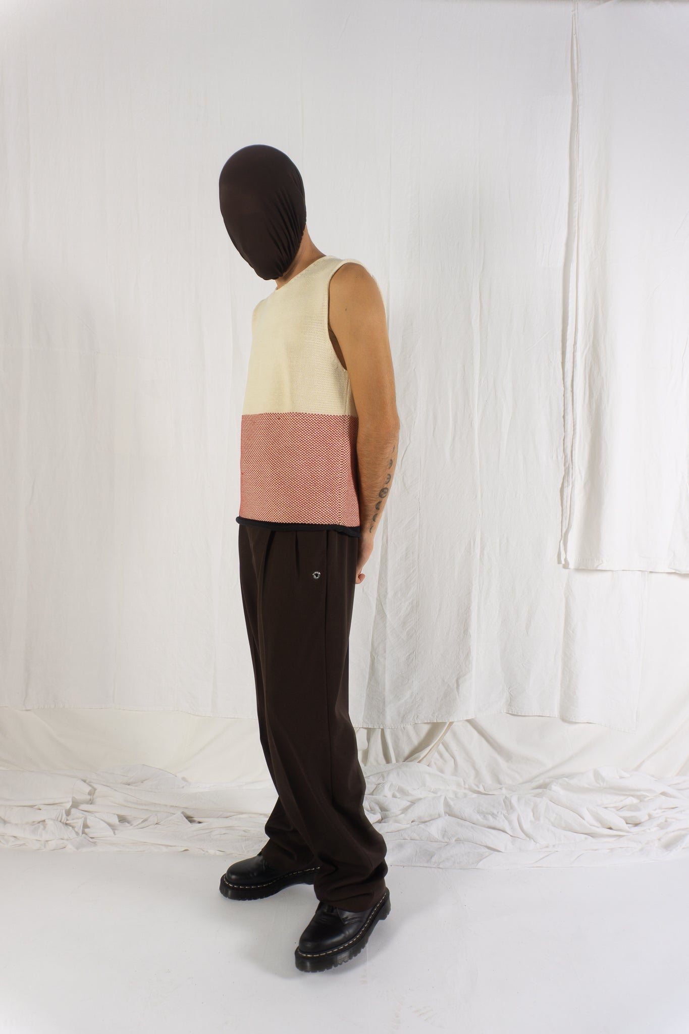 Issey miyake men s/s 2003 gilet knit