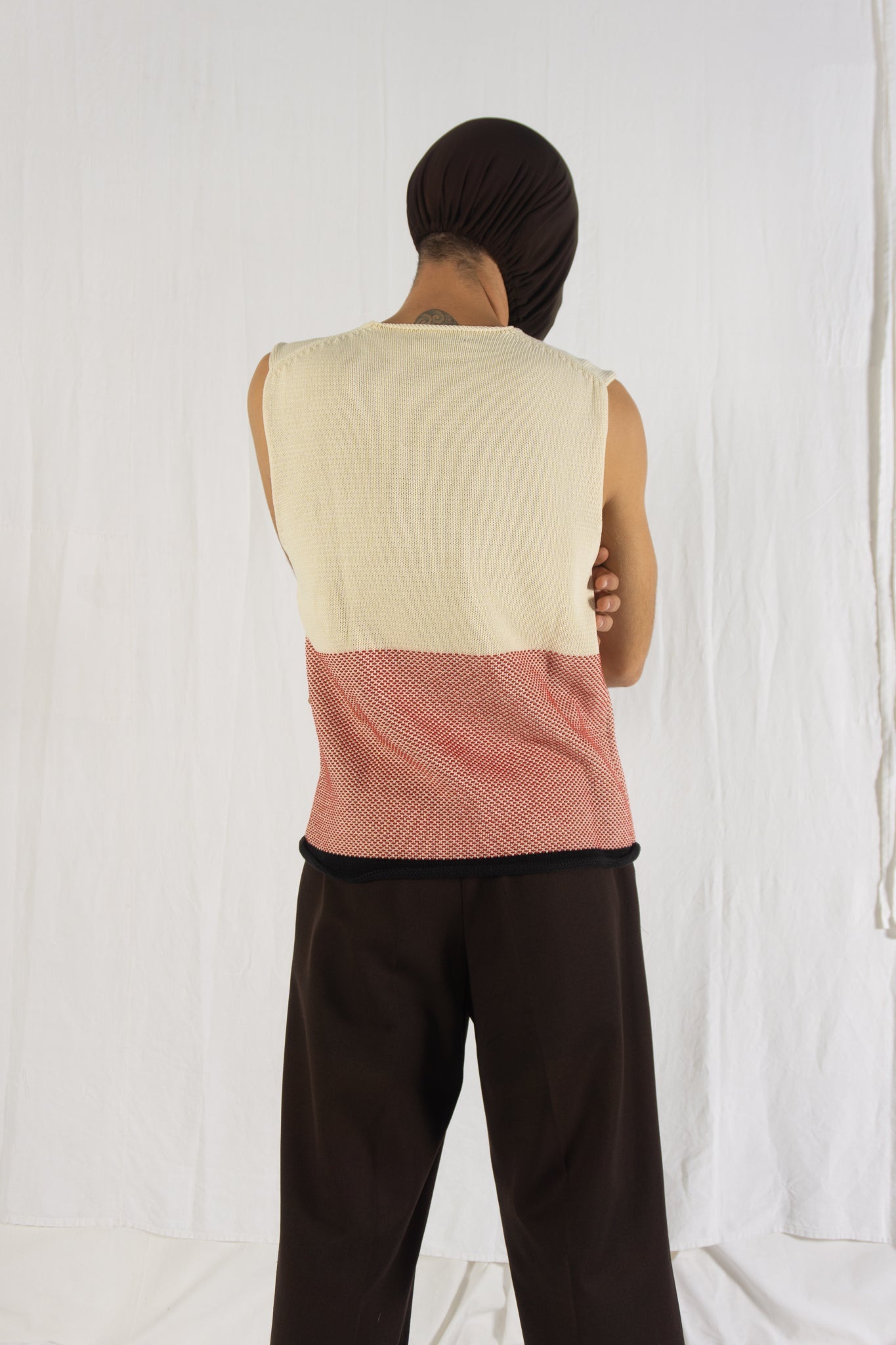 Issey miyake men s/s 2003 gilet knit