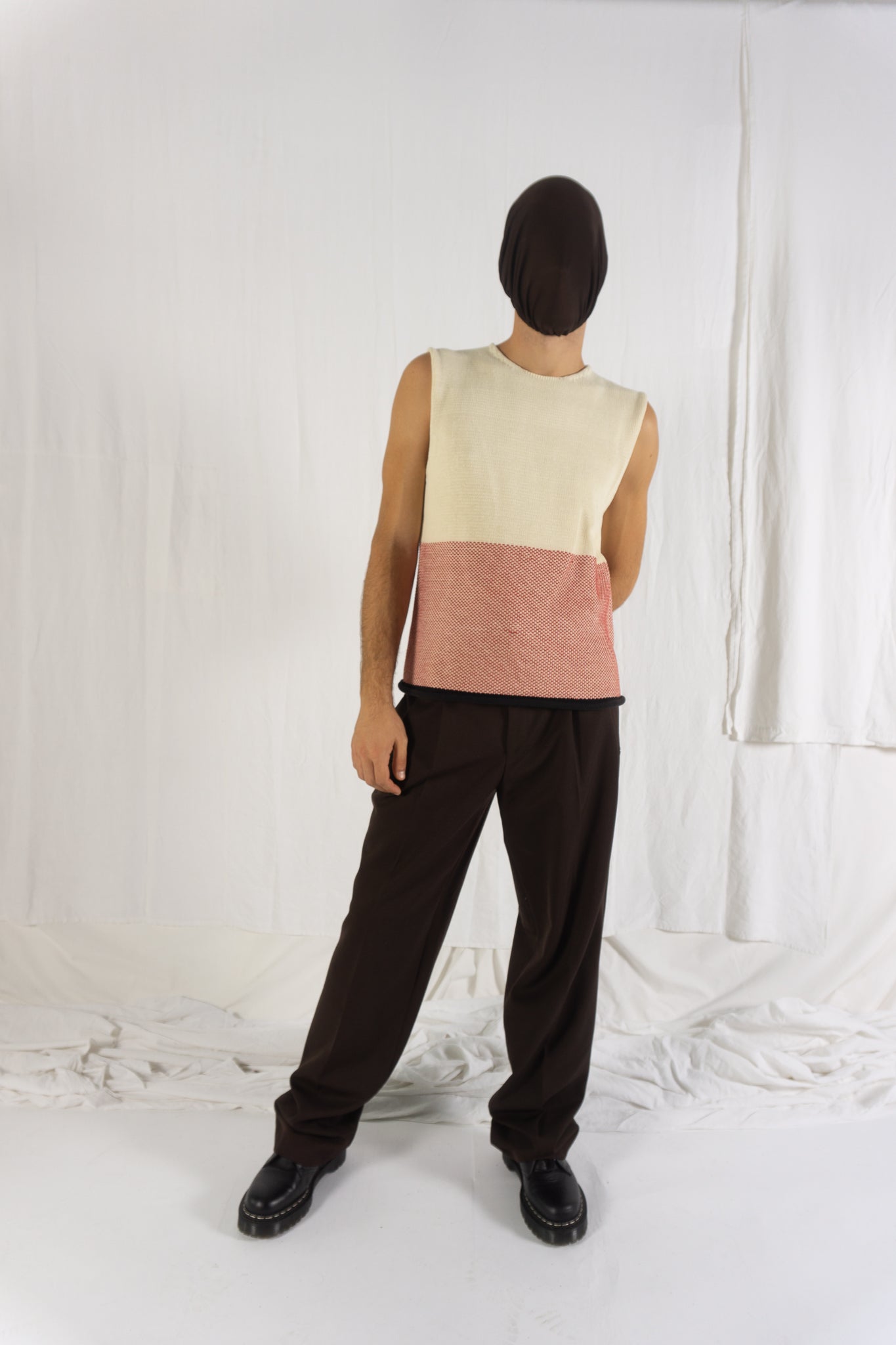 Issey miyake men s/s 2003 gilet knit