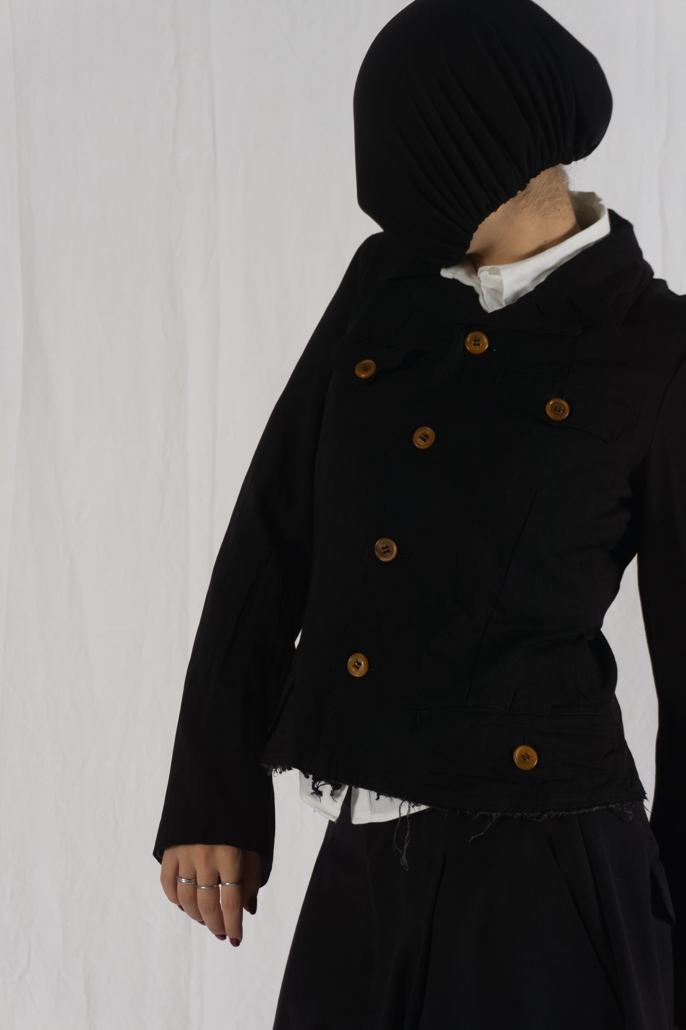 Comme des garçons s/s 2004 cut jacket