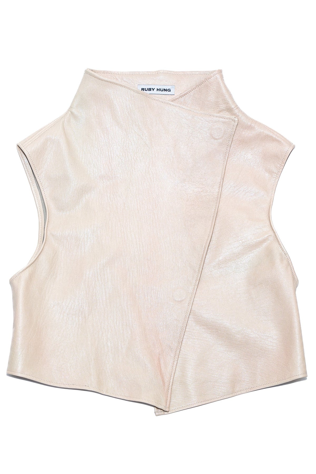 Snappy leather vest