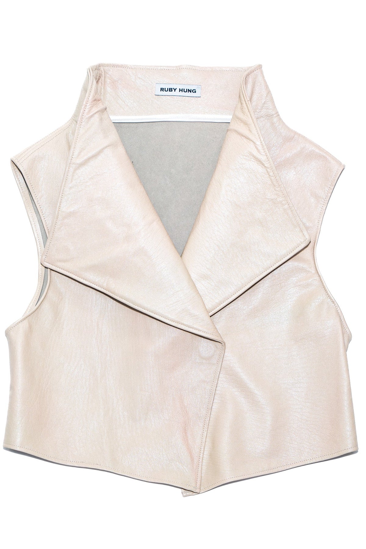 Snappy leather vest