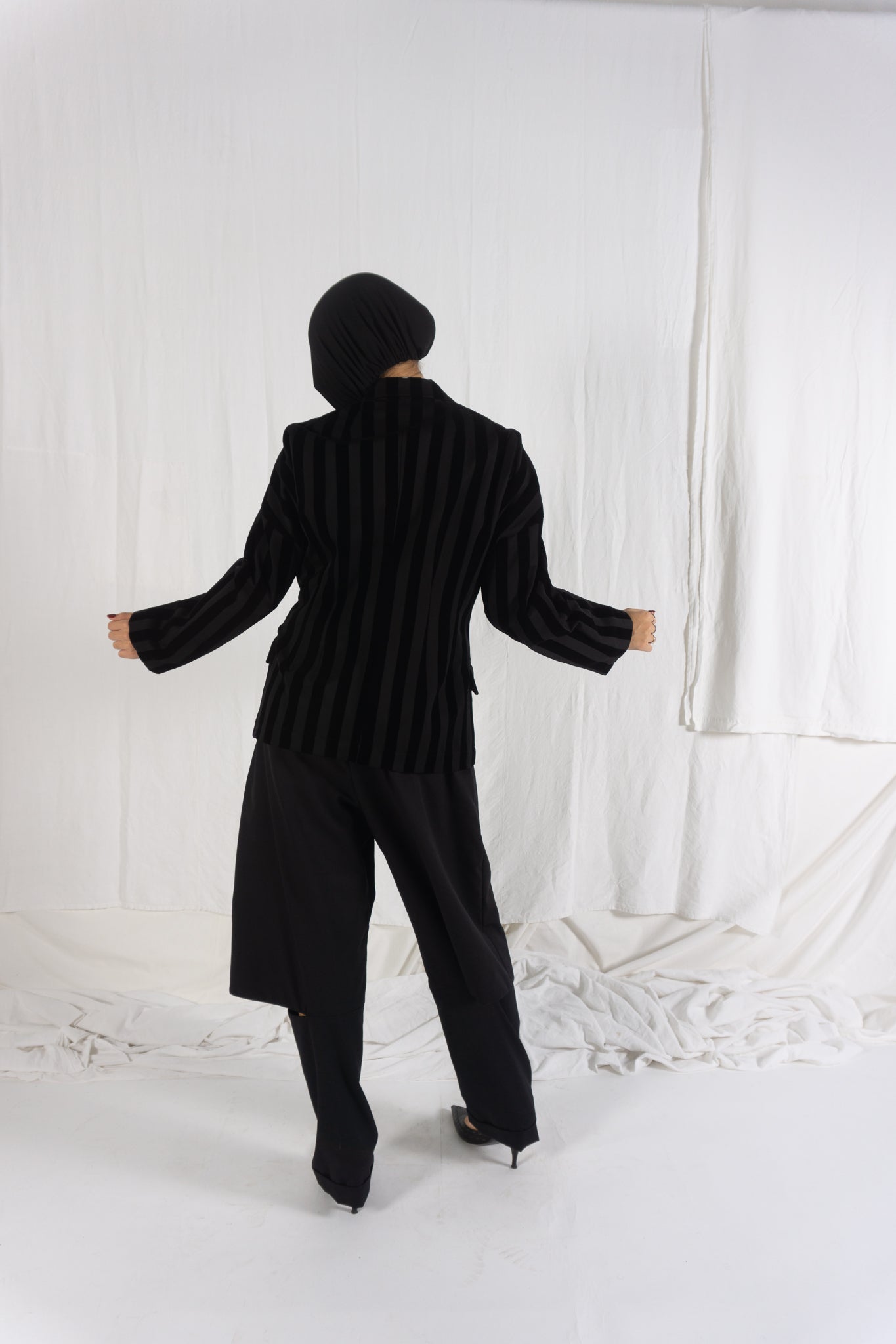 Comme des garçons a/w 1990 striped velvet jacket