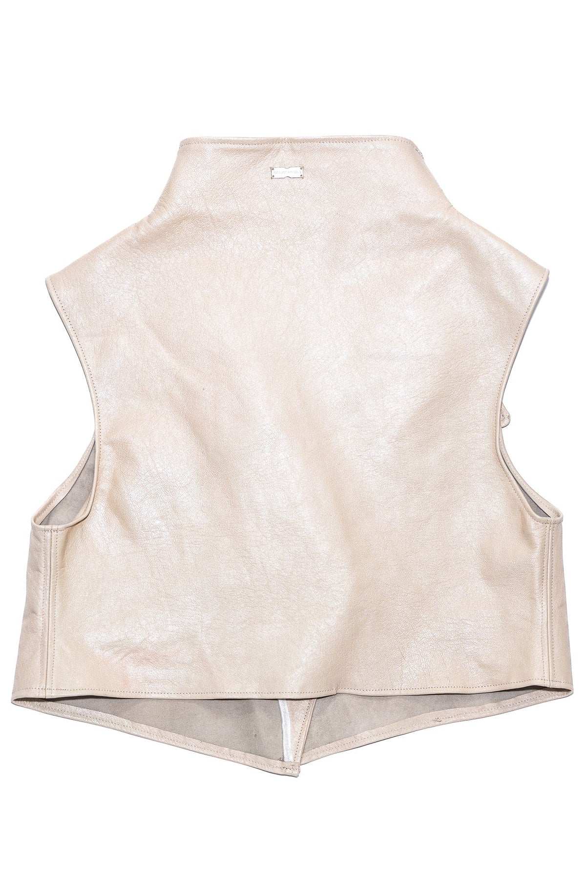 Snappy leather vest
