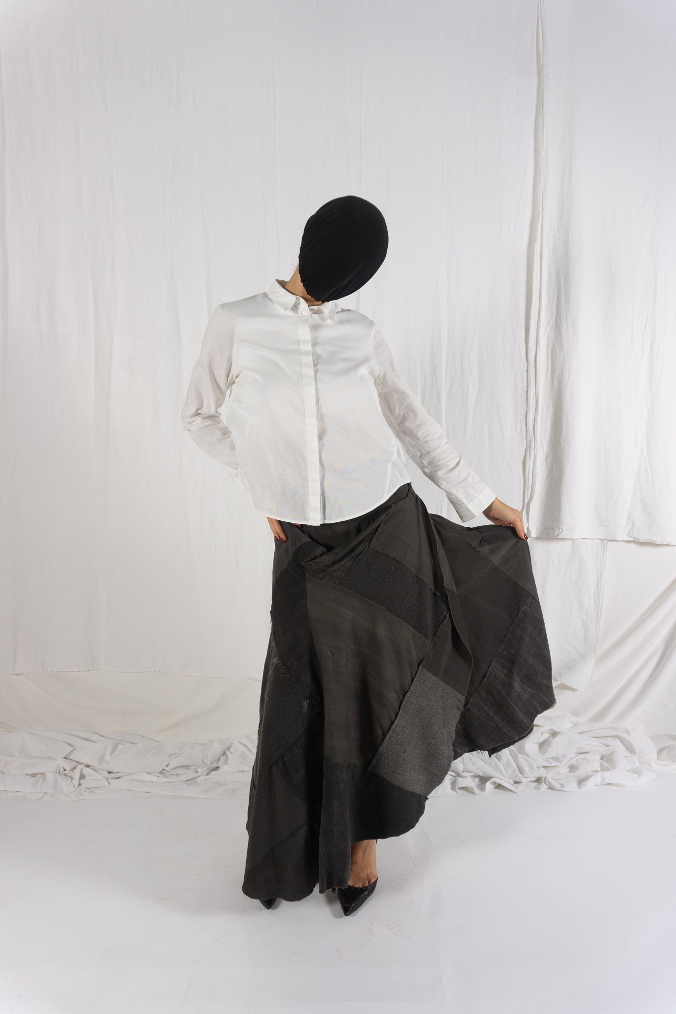 Junya watanabe a/w 2002 patchwork skirt