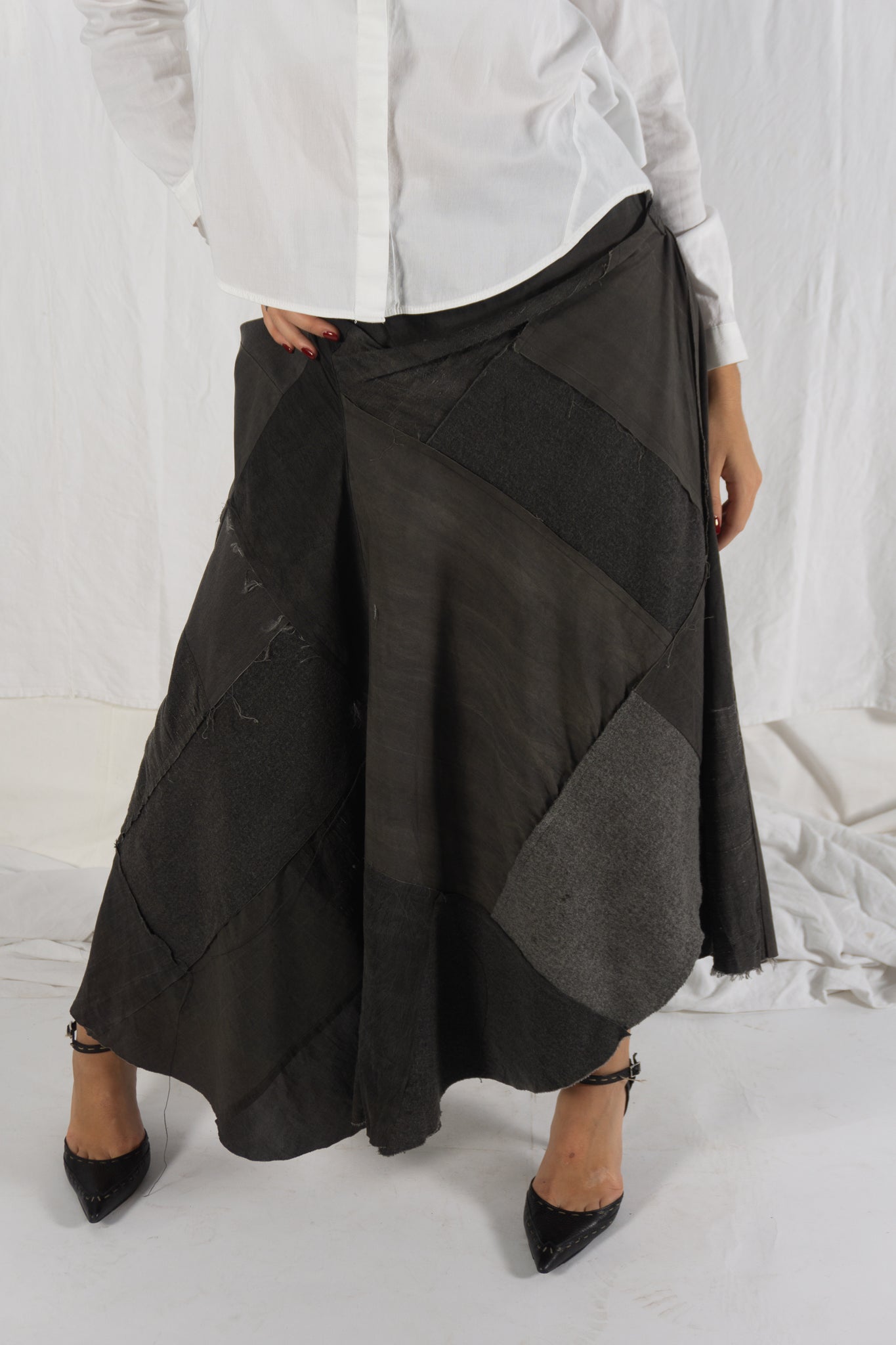Junya watanabe a/w 2002 patchwork skirt