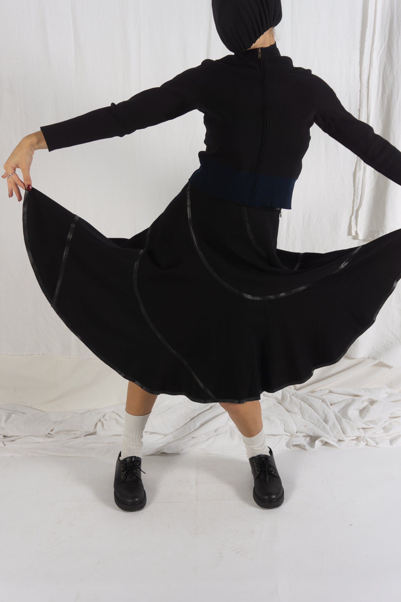 Junya watanabe a/w 2005 skirt with black inserts