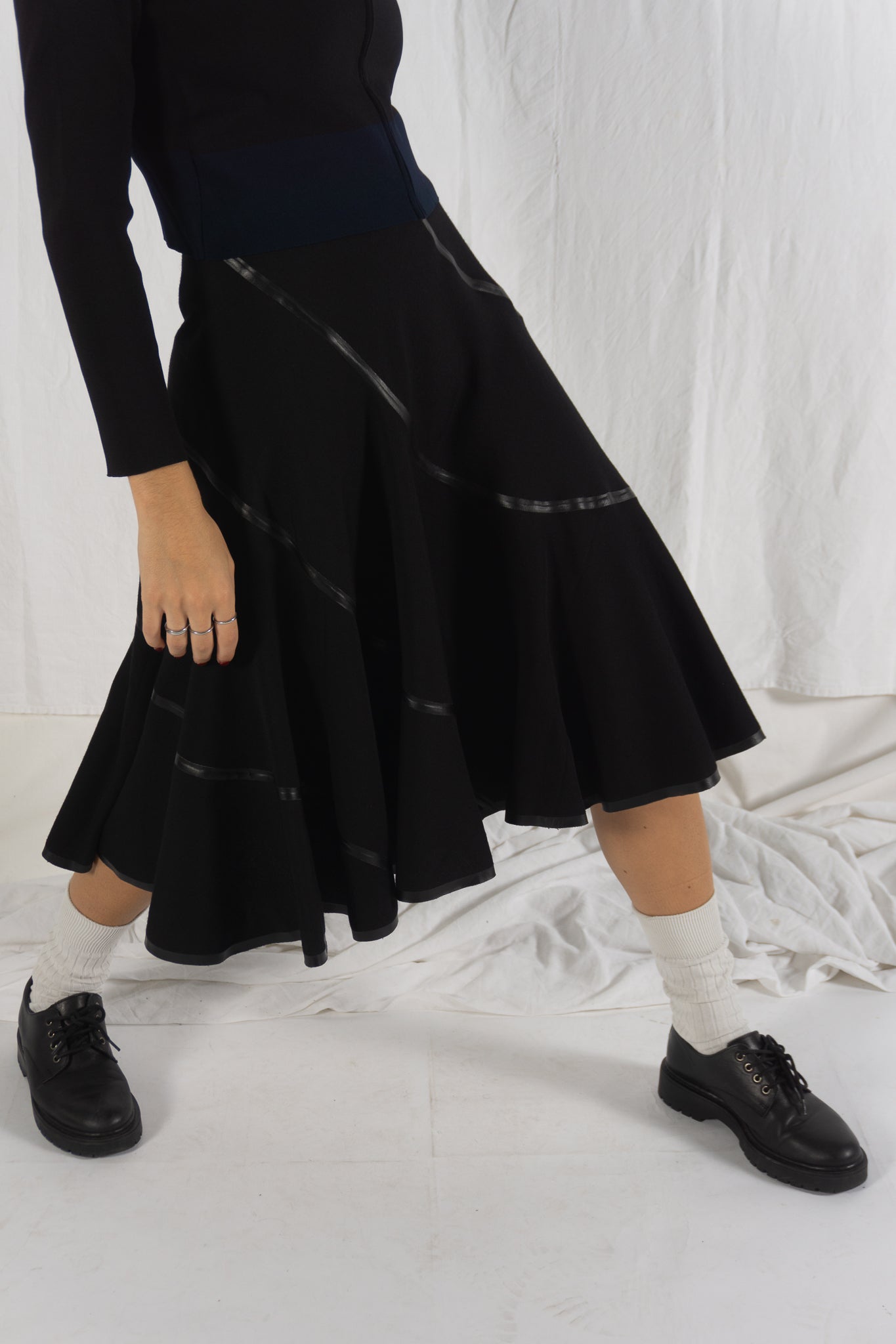 Junya watanabe a/w 2005 skirt with black inserts