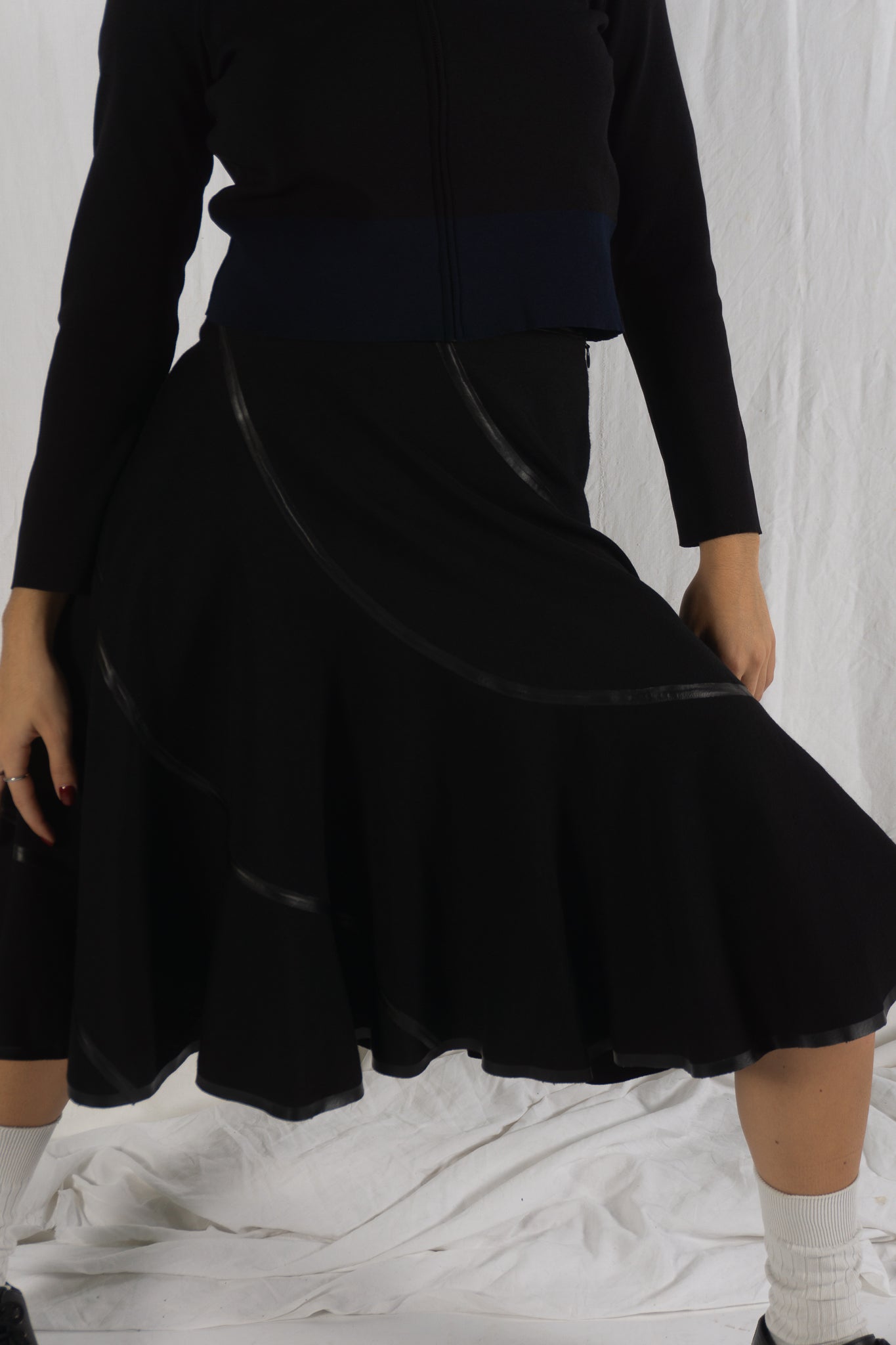 Junya watanabe a/w 2005 skirt with black inserts