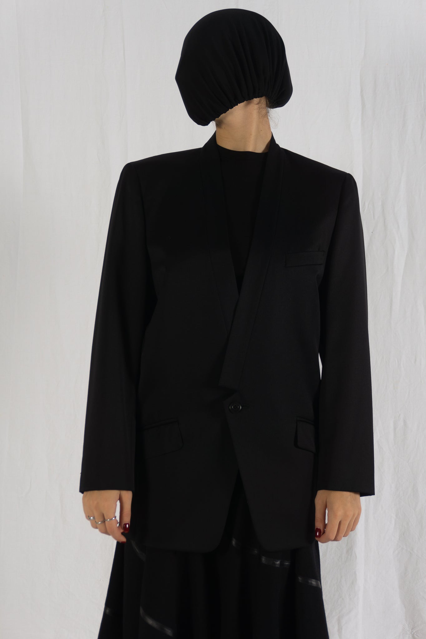 Issey miyake a/w 2002 shawl lapel jacket