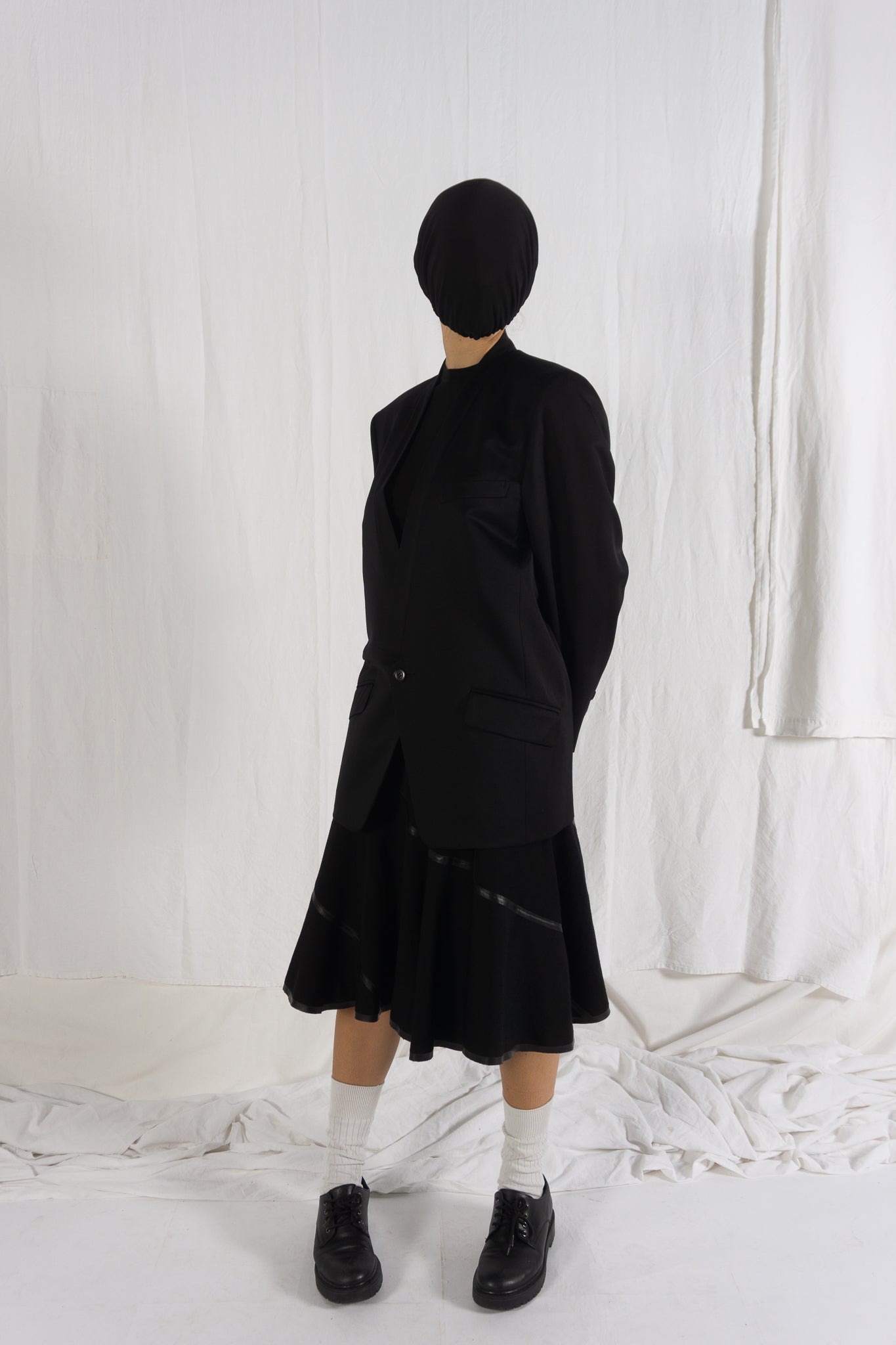 Issey miyake a/w 2002 shawl lapel jacket
