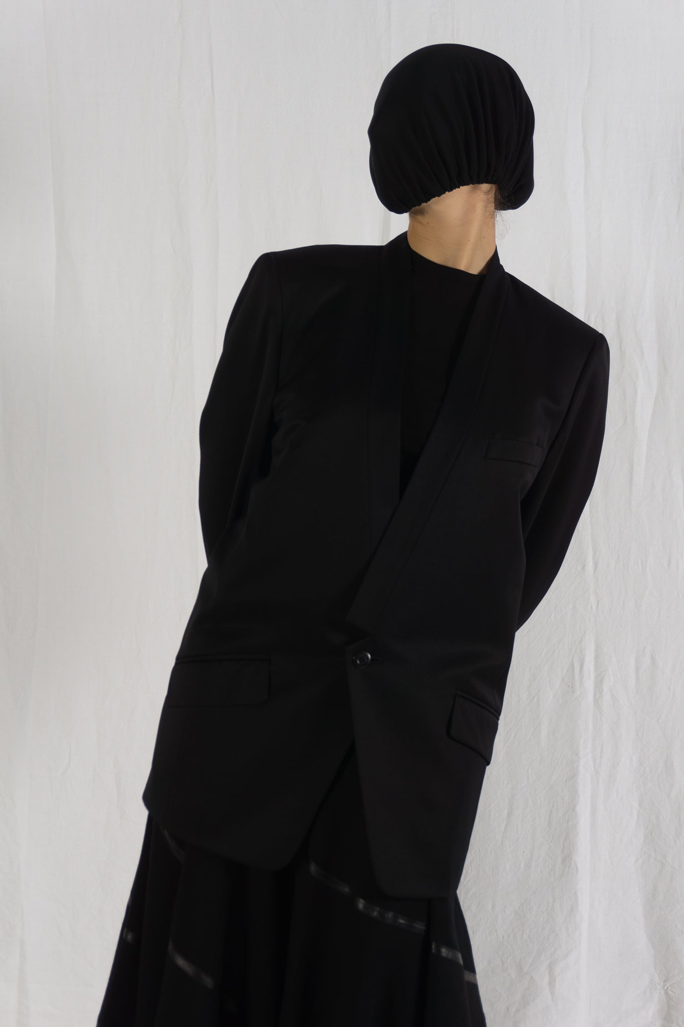 Issey miyake a/w 2002 shawl lapel jacket