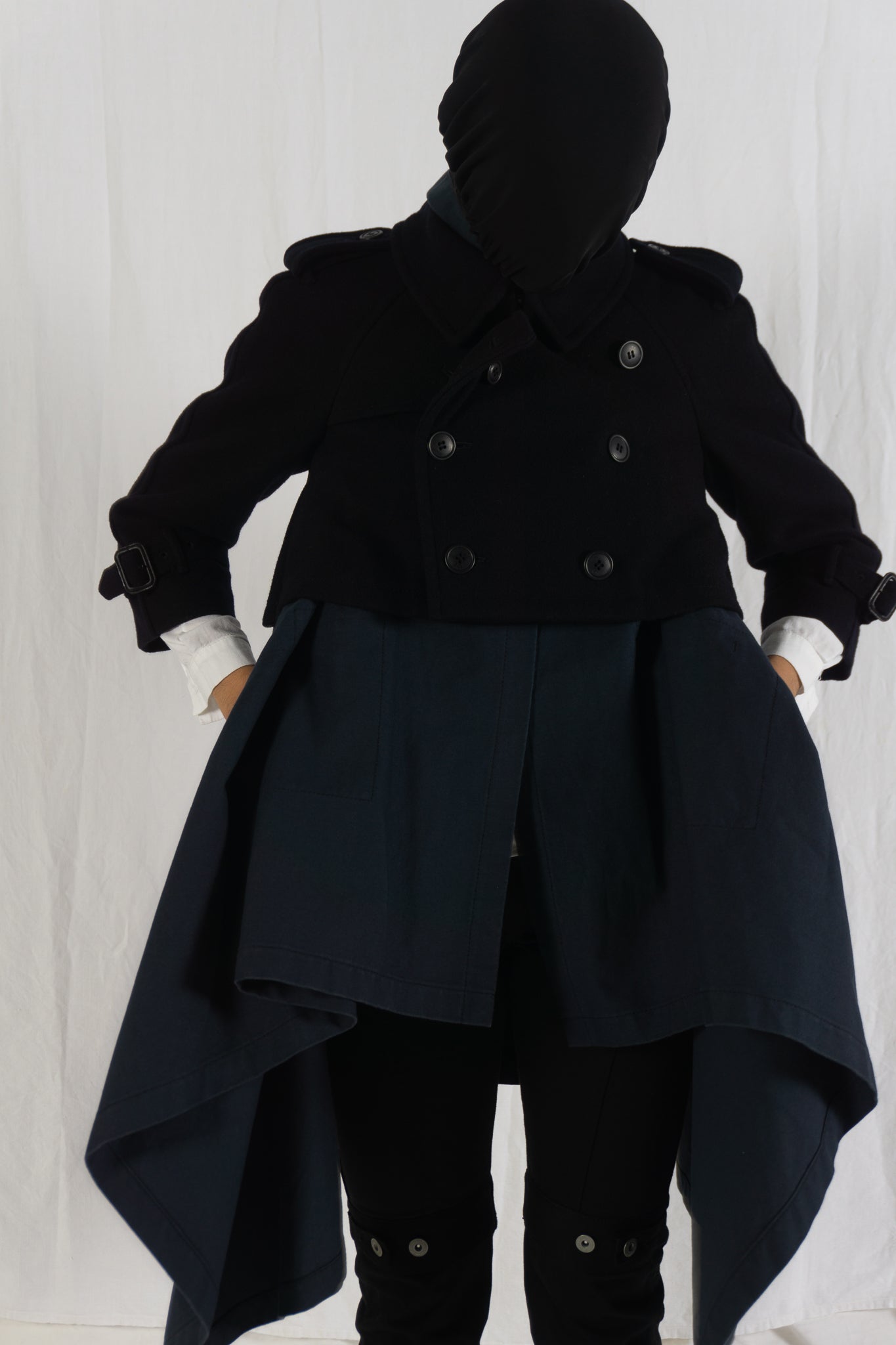 Comme des garçons a/w 2009 cropped trench coat
