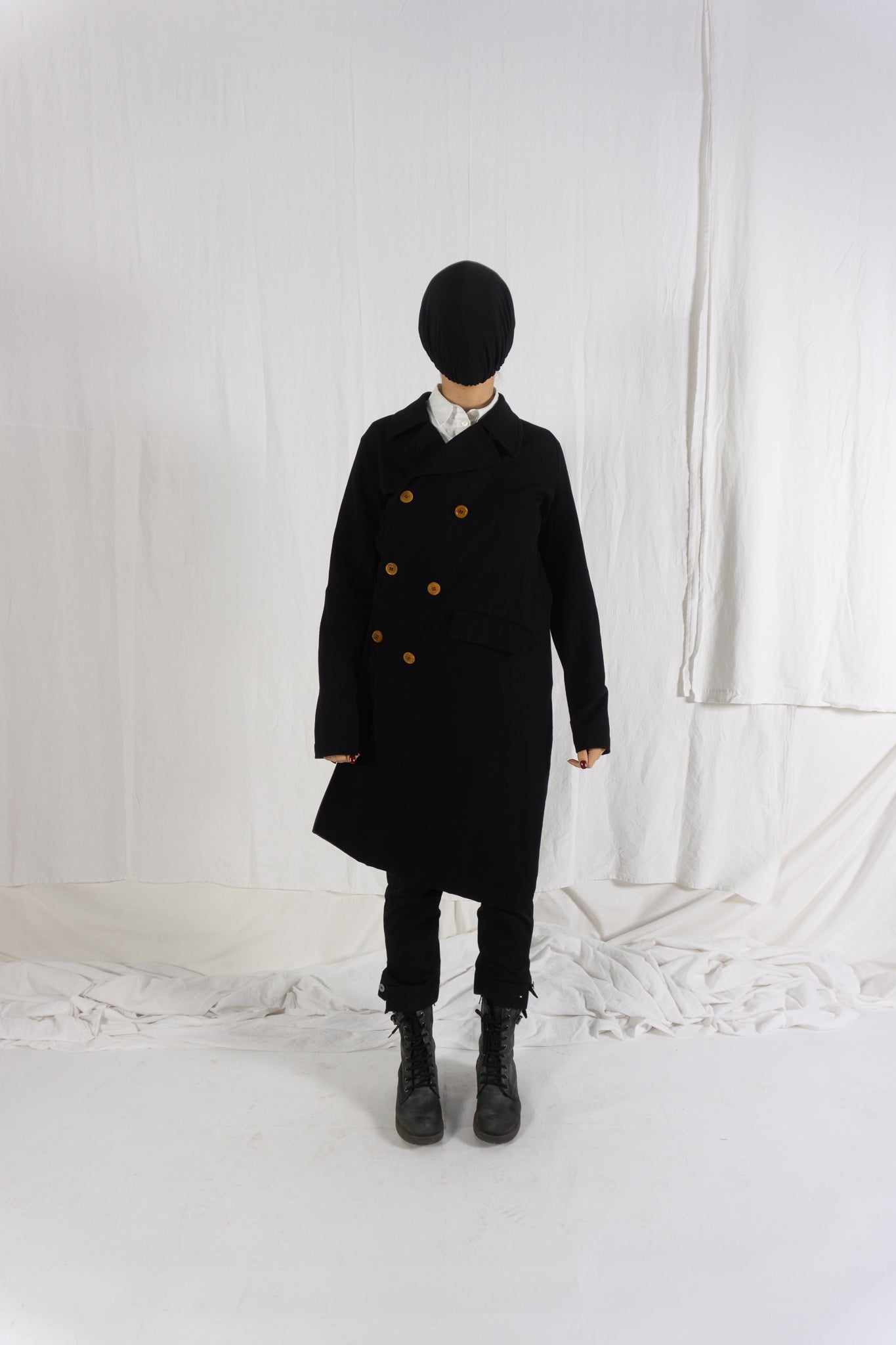 Comme des garçons a/w 2002 asymmetric coat