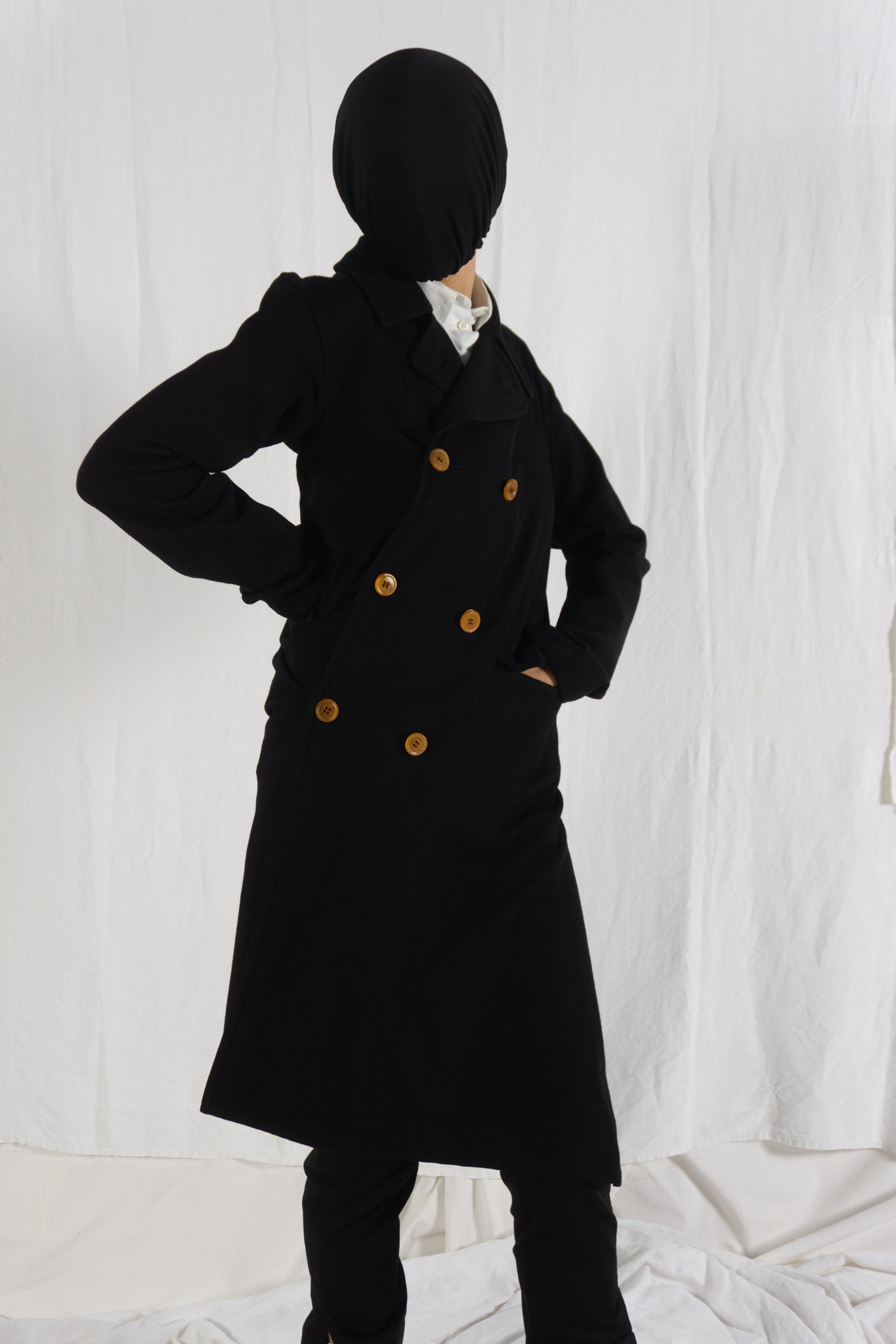 Comme des garçons a/w 2002 asymmetric coat