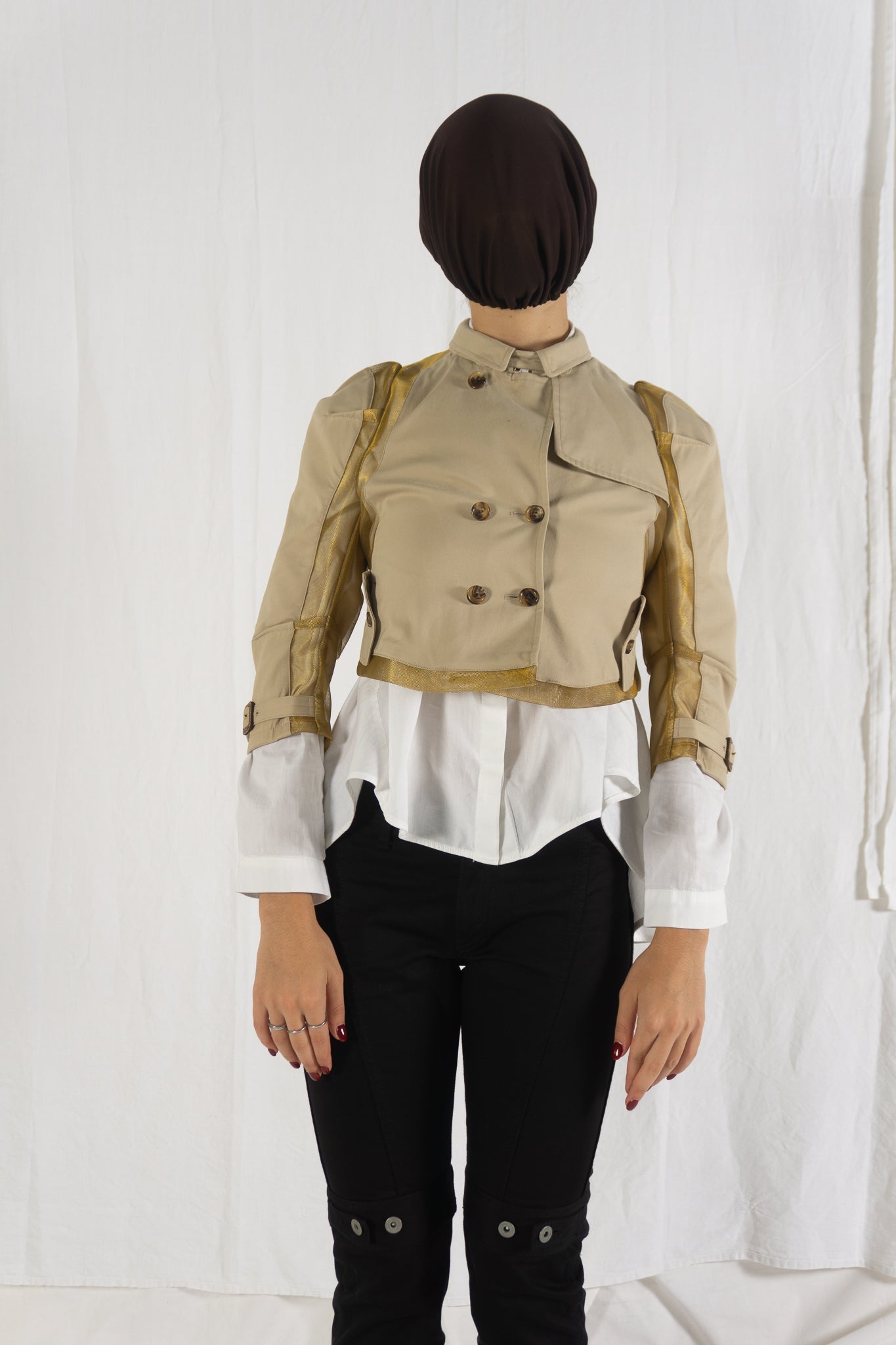 Undercover jun takahashi s/s 2015 cropped trench