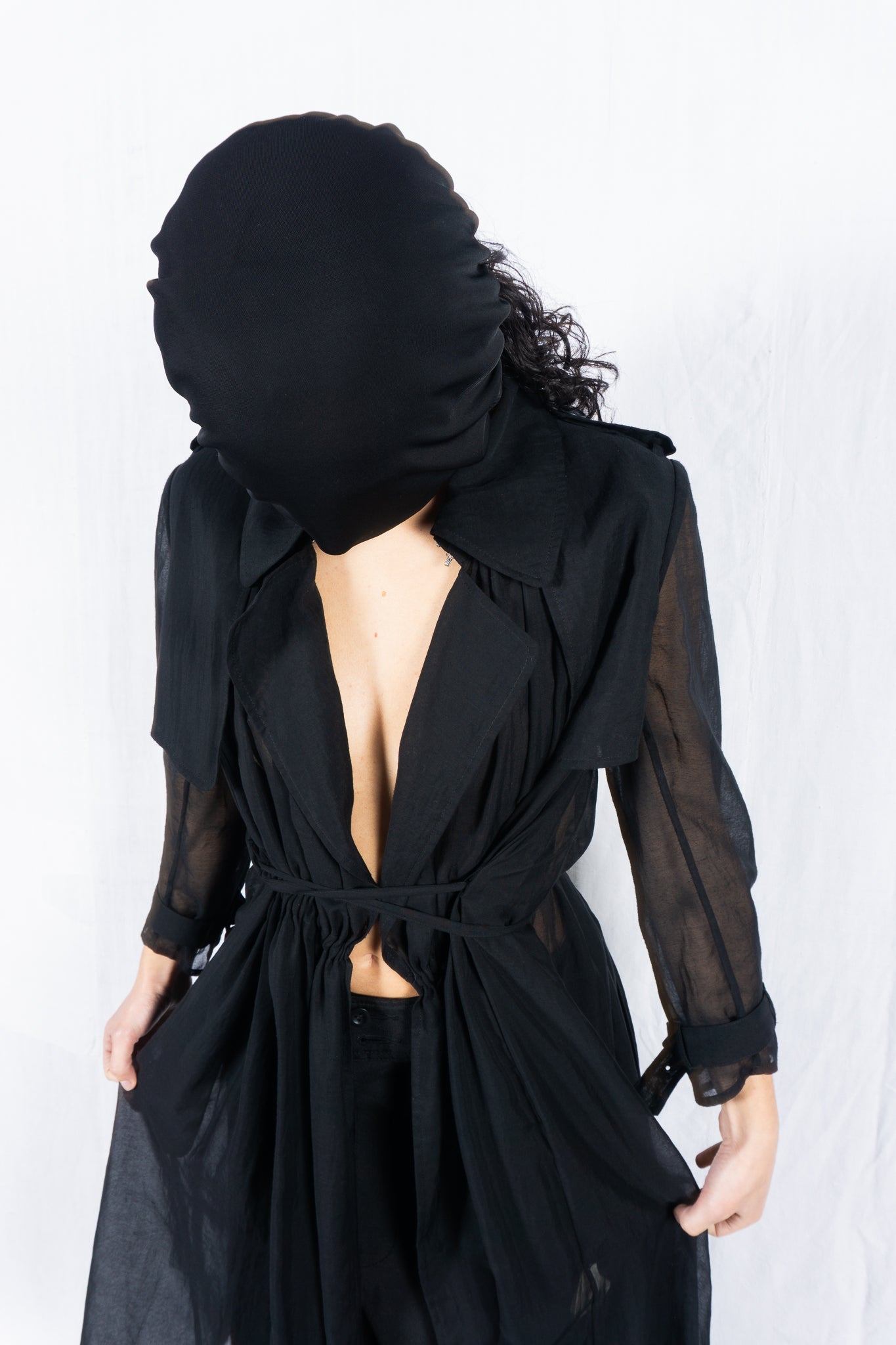 Mihara yasuhiro 2000s transparent trench coat