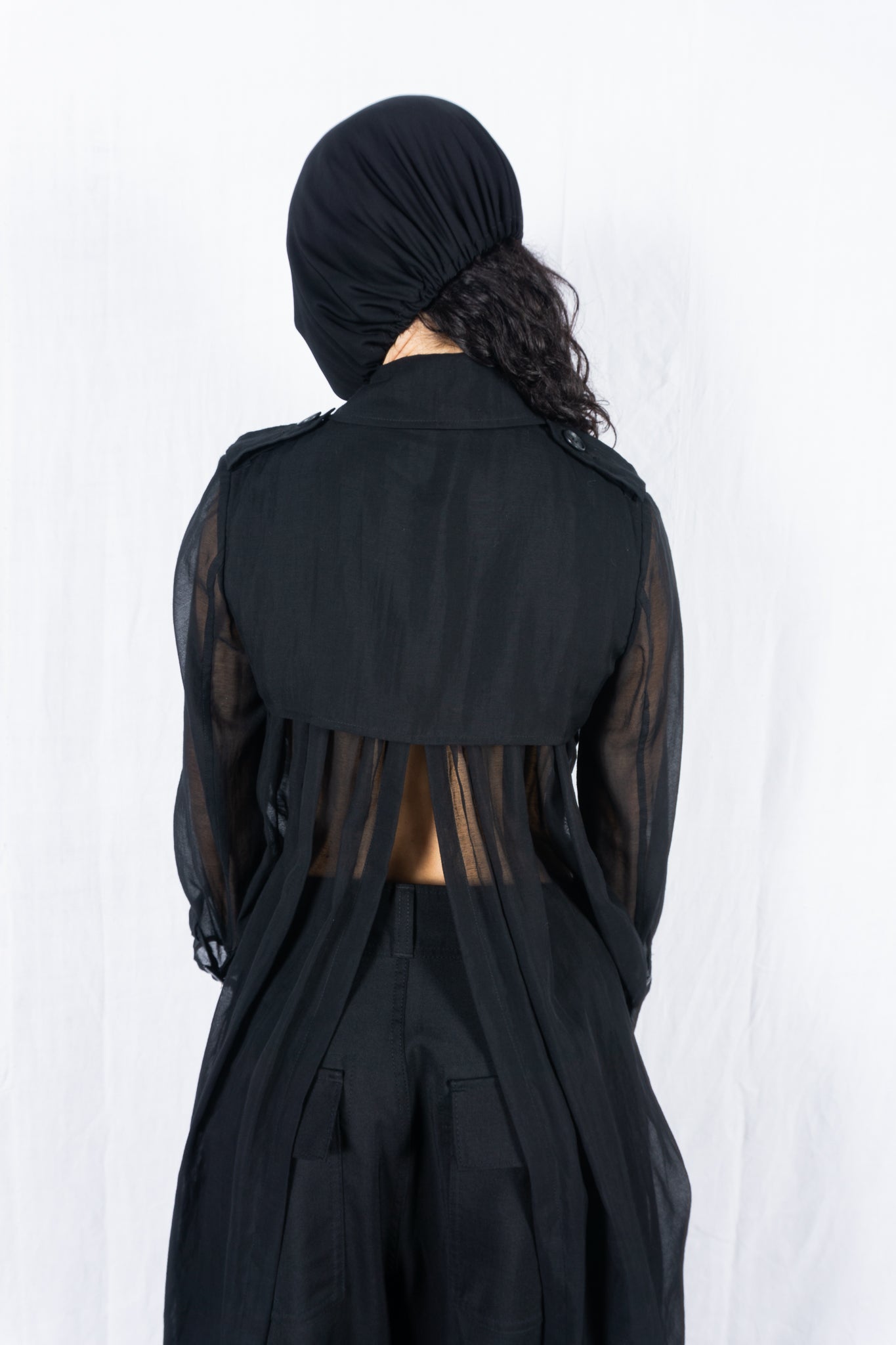 Mihara yasuhiro 2000s transparent trench coat