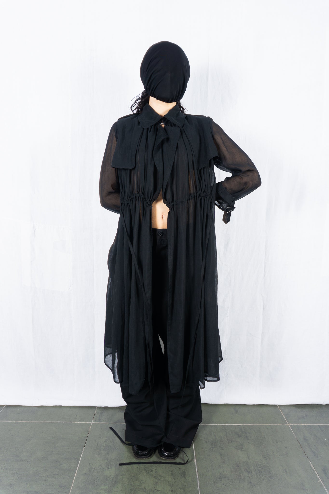 Mihara yasuhiro 2000s transparent trench coat