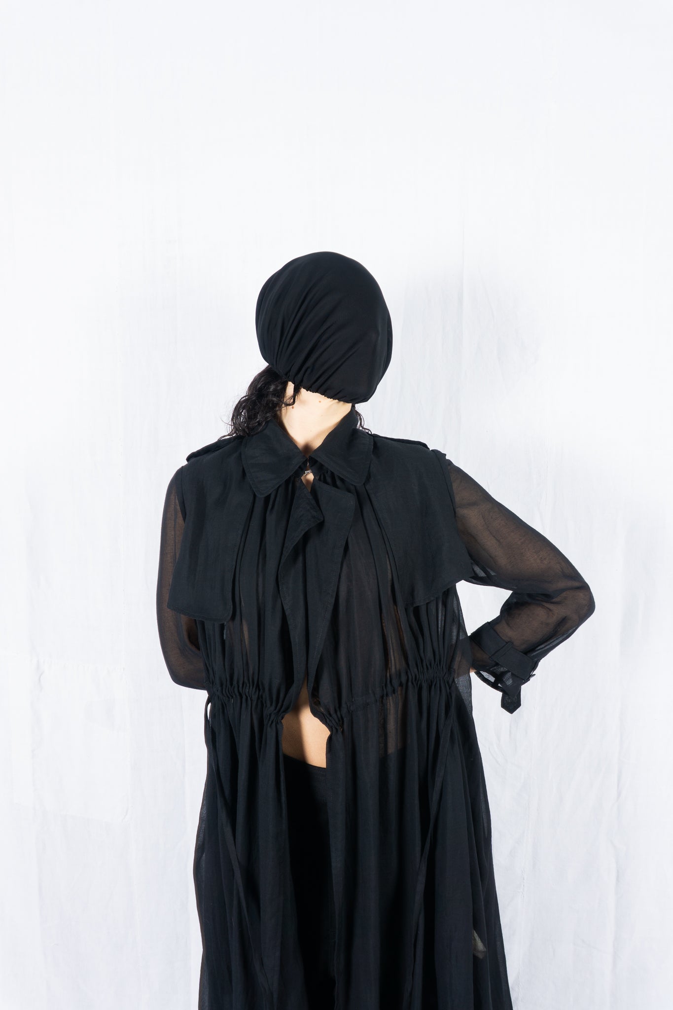 Mihara yasuhiro 2000s transparent trench coat