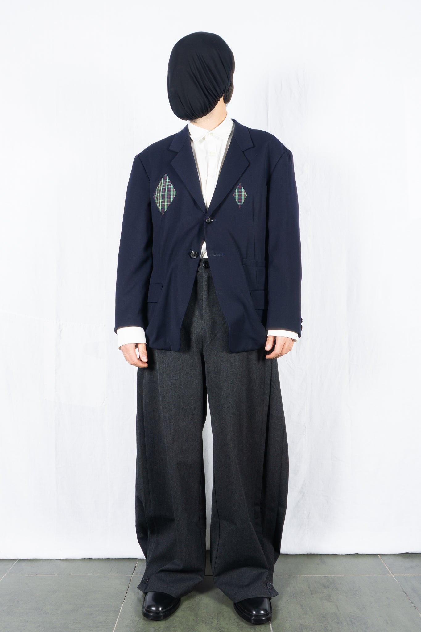 Yohji yamamoto pour homme s/s 1988 patched jacket