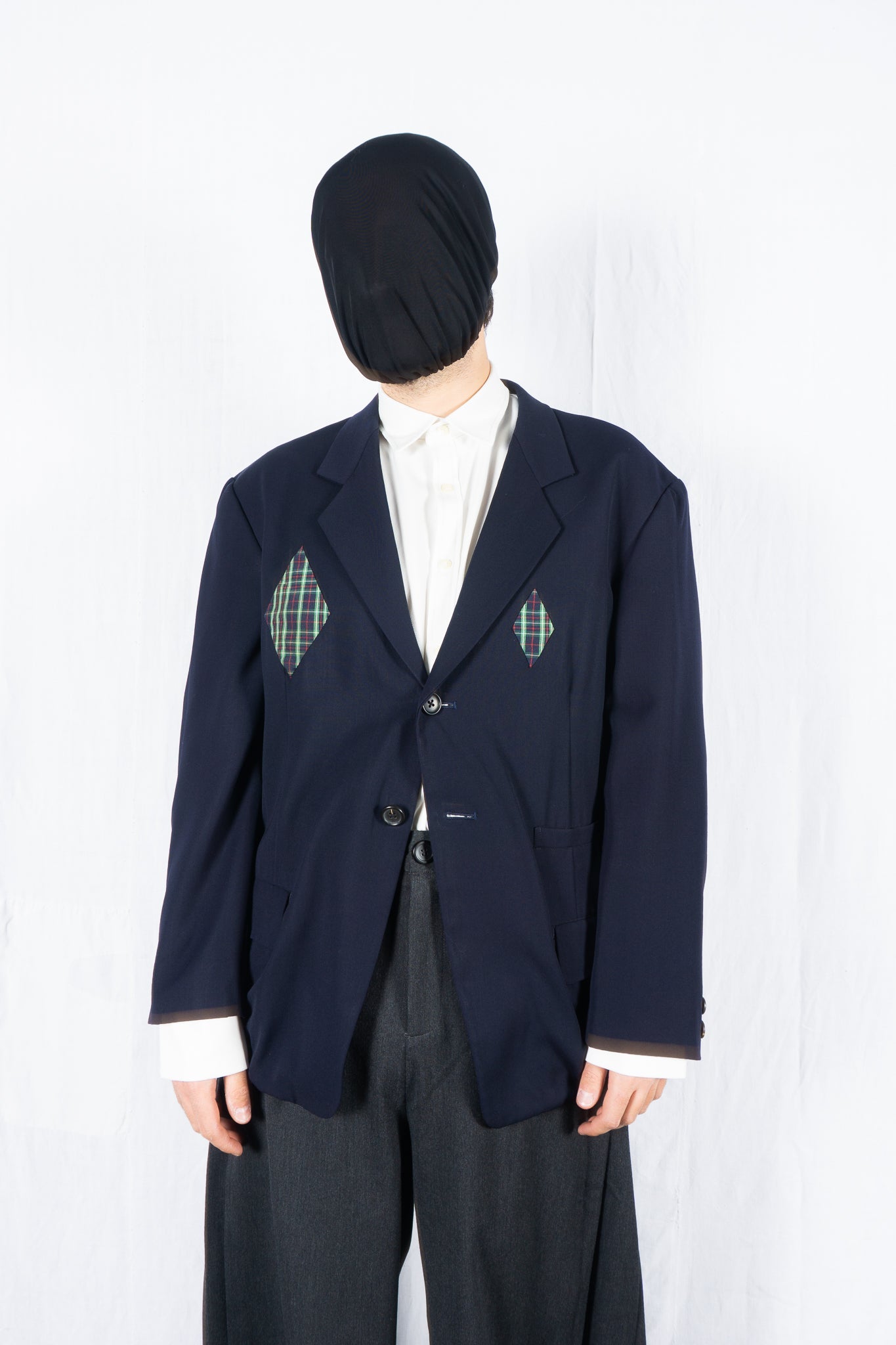 Yohji yamamoto pour homme s/s 1988 patched jacket