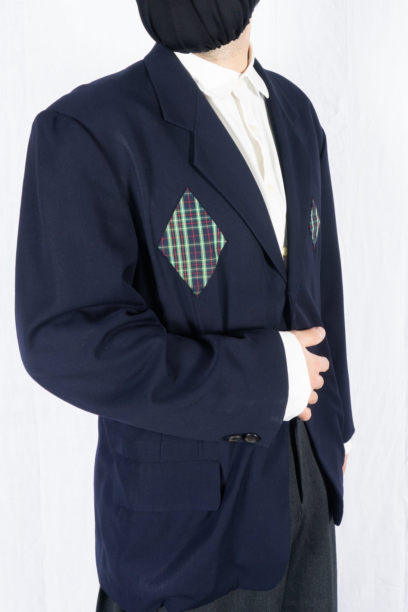 Yohji yamamoto pour homme s/s 1988 patched jacket