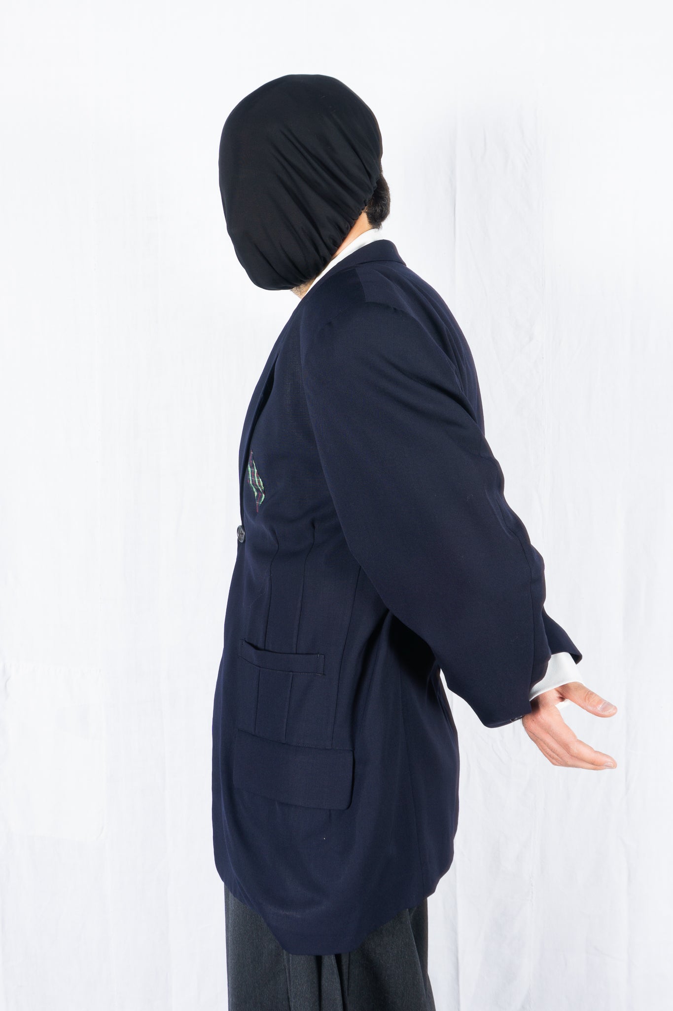 Yohji yamamoto pour homme s/s 1988 patched jacket