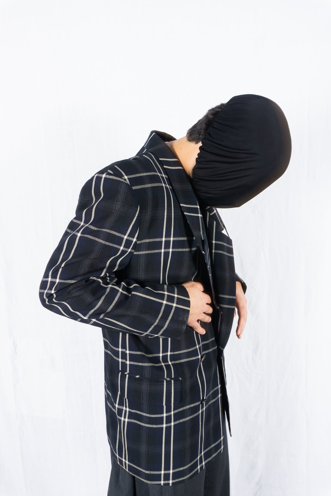 Comme des garçons homme plus s/s 1988 checkered jacket