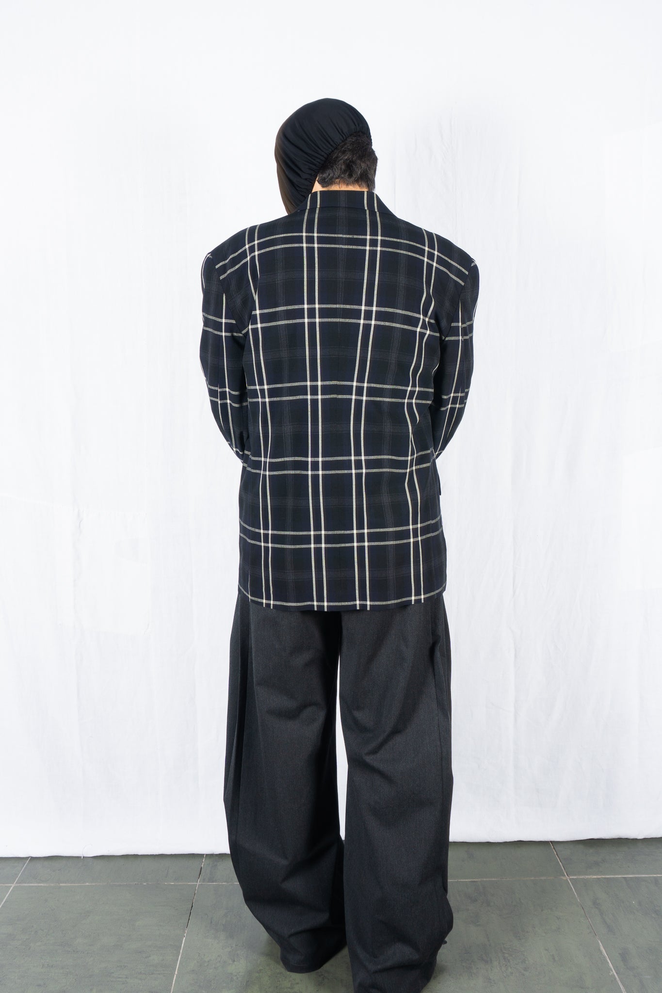 Comme des garçons homme plus s/s 1988 checkered jacket