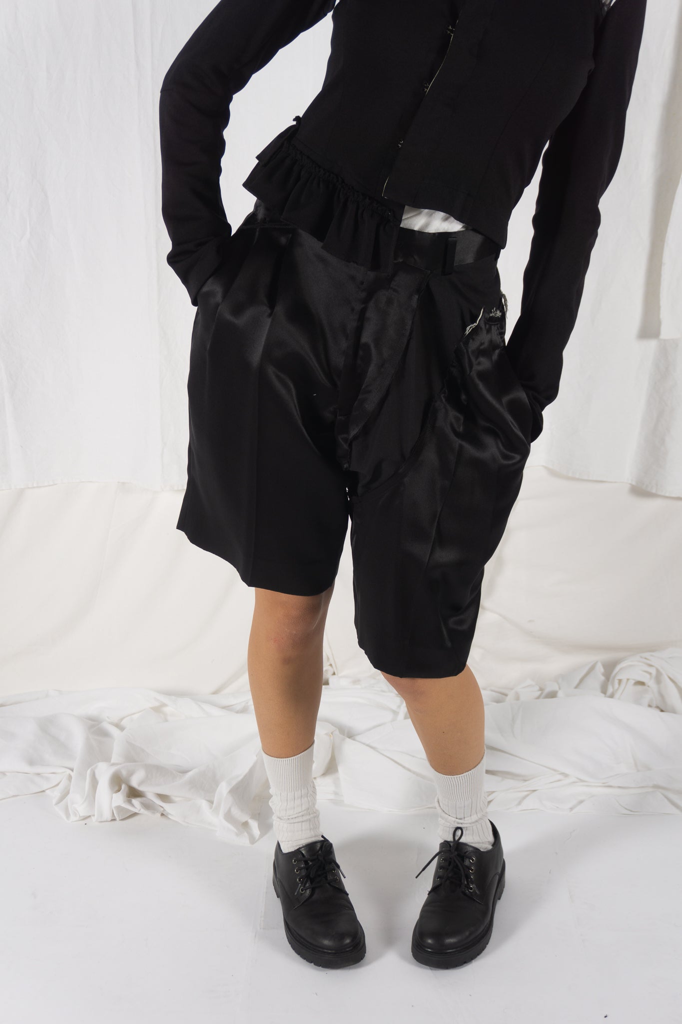 Comme des garçons s/s 2007 asymmetric shorts
