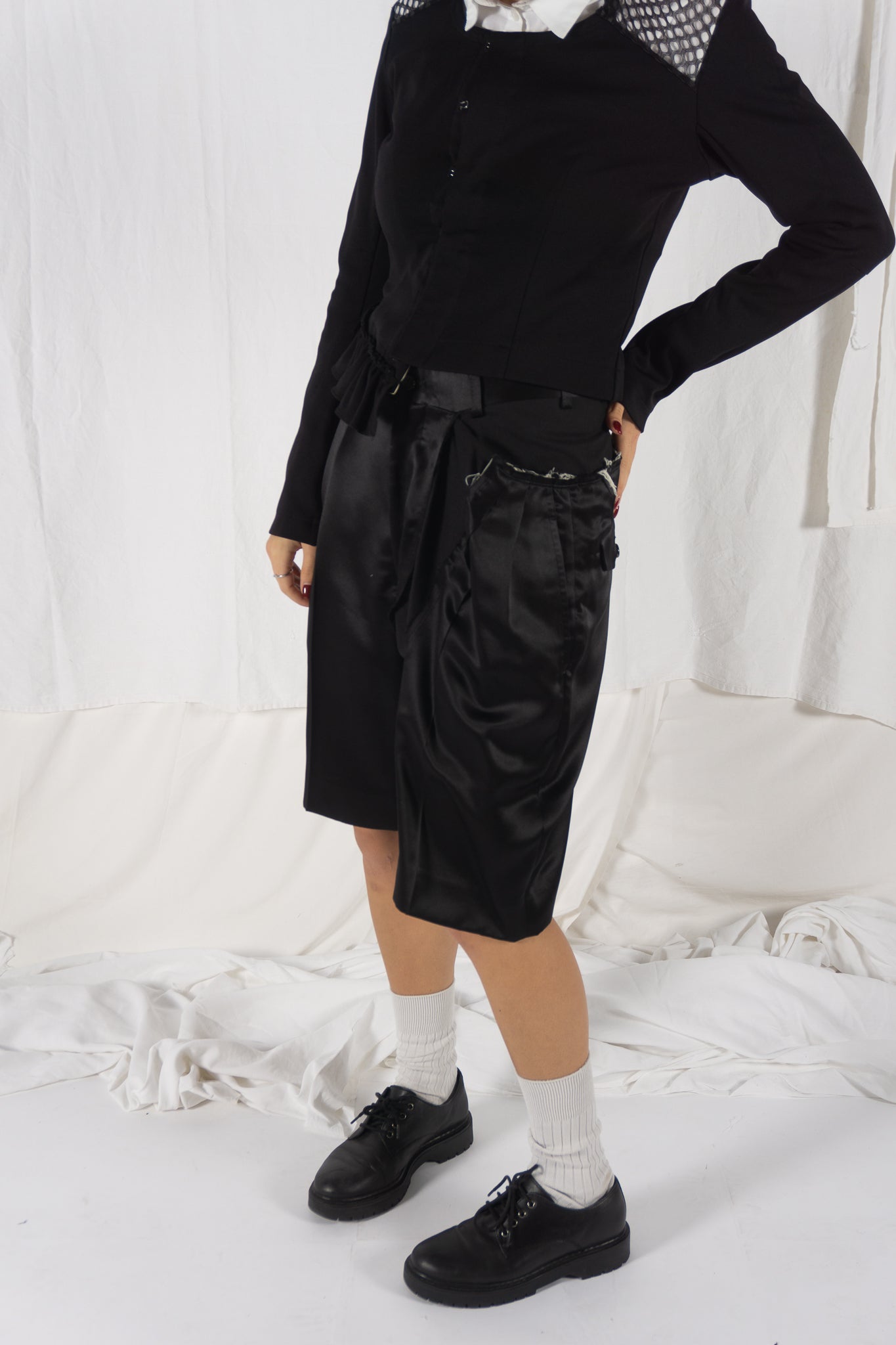 Comme des garçons s/s 2007 asymmetric shorts