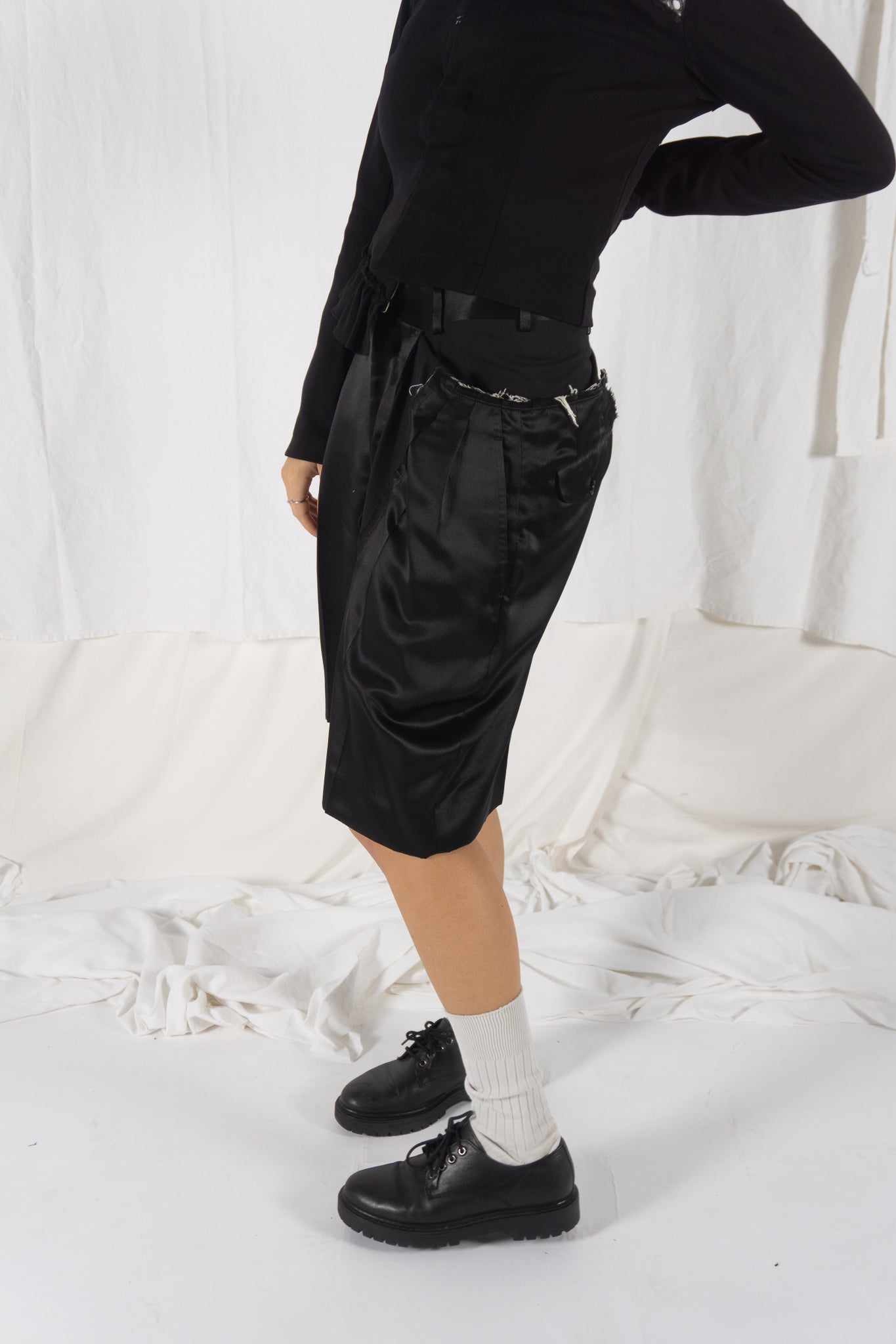 Comme des garçons s/s 2007 asymmetric shorts