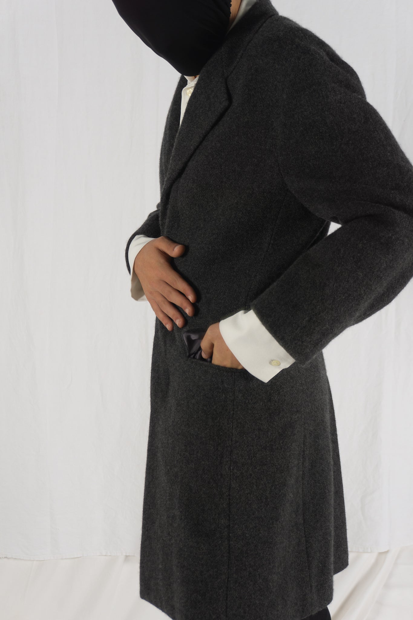 Issey miyake men a/w 2021 boiled wool coat