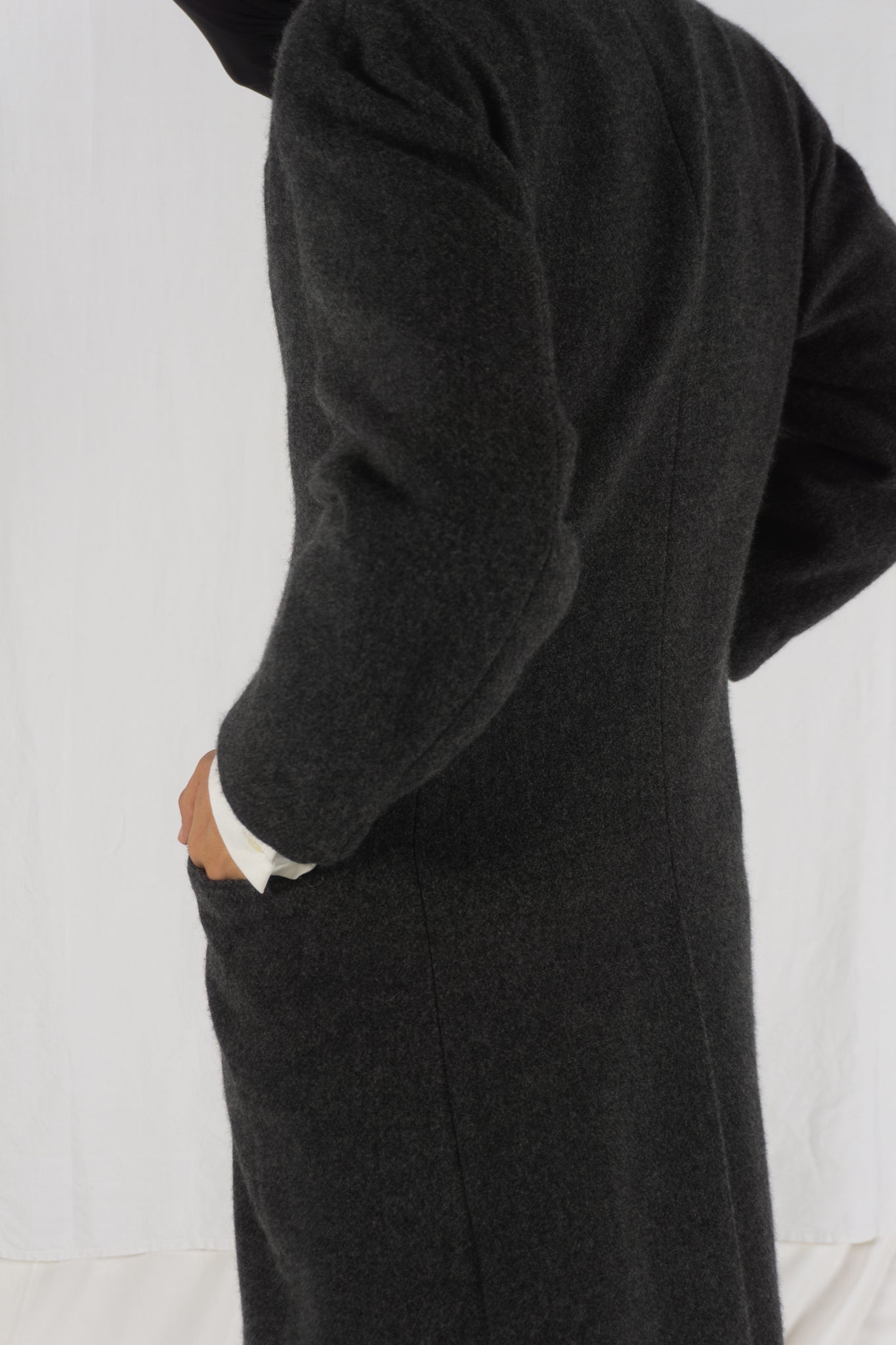 Issey miyake men a/w 2021 boiled wool coat
