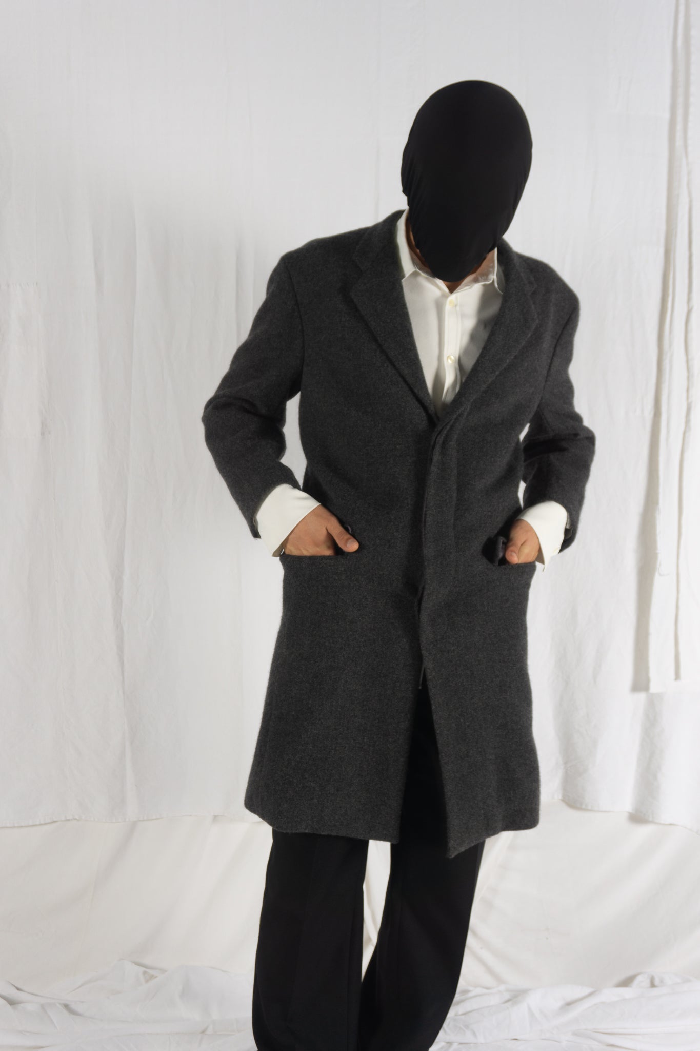 Issey miyake men a/w 2021 boiled wool coat
