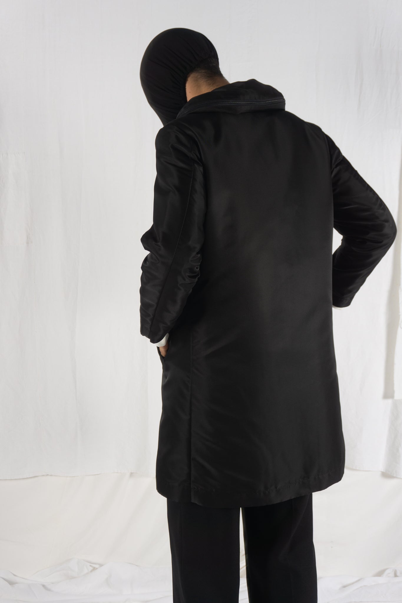 Issey miyake a/w 2012 double layer parka coat