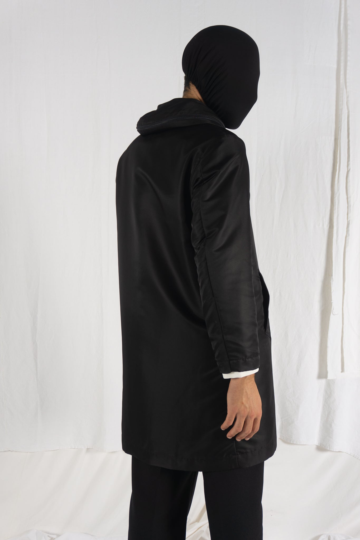 Issey miyake a/w 2012 double layer parka coat
