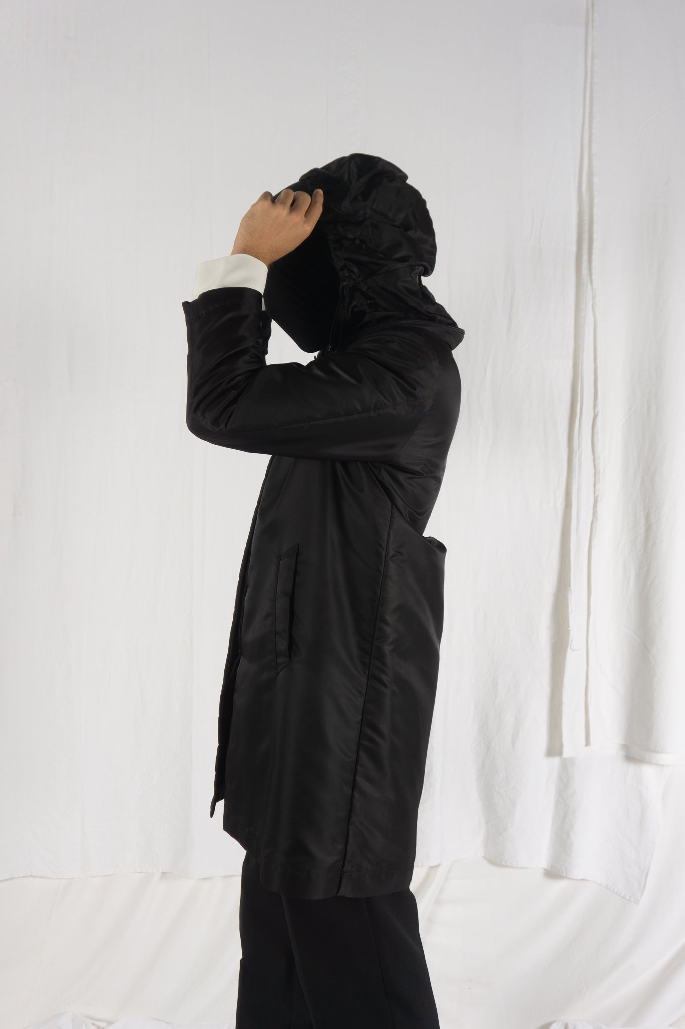 Issey miyake a/w 2012 double layer parka coat