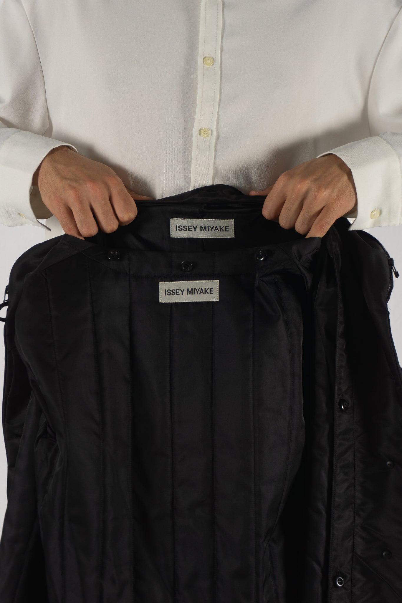 Issey miyake a/w 2012 double layer parka coat