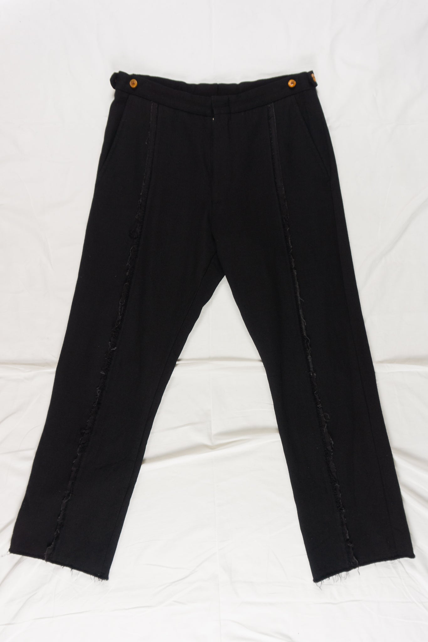 Comme des garçons homme plus a/w 2002 wool strip pants