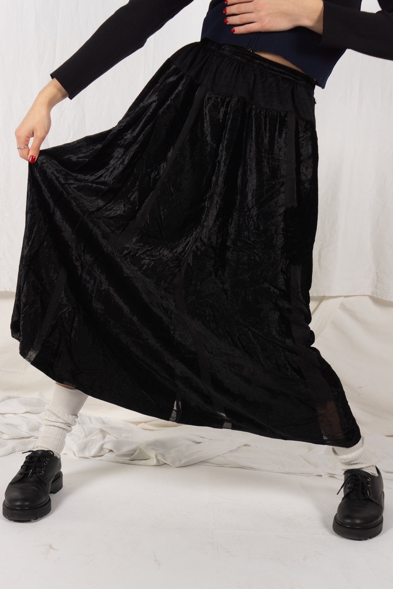 Comme des garçons 1980s long skirt